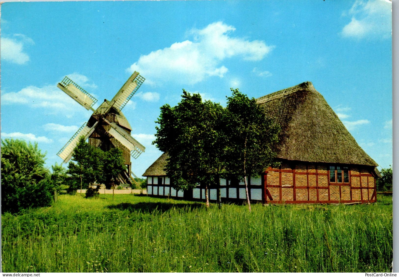 51746 - Deutschland - Kiel , Rammsee , Freilichtmuseum , Bockmühle , Haus Storm - Gelaufen 1973 - Kiel