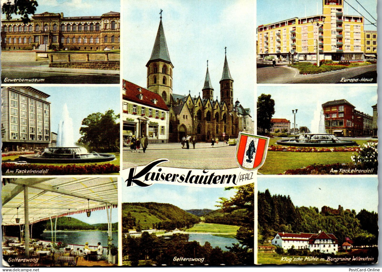 51751 - Deutschland - Kaiserslautern , Mehrbildkarte - Gelaufen  - Kaiserslautern