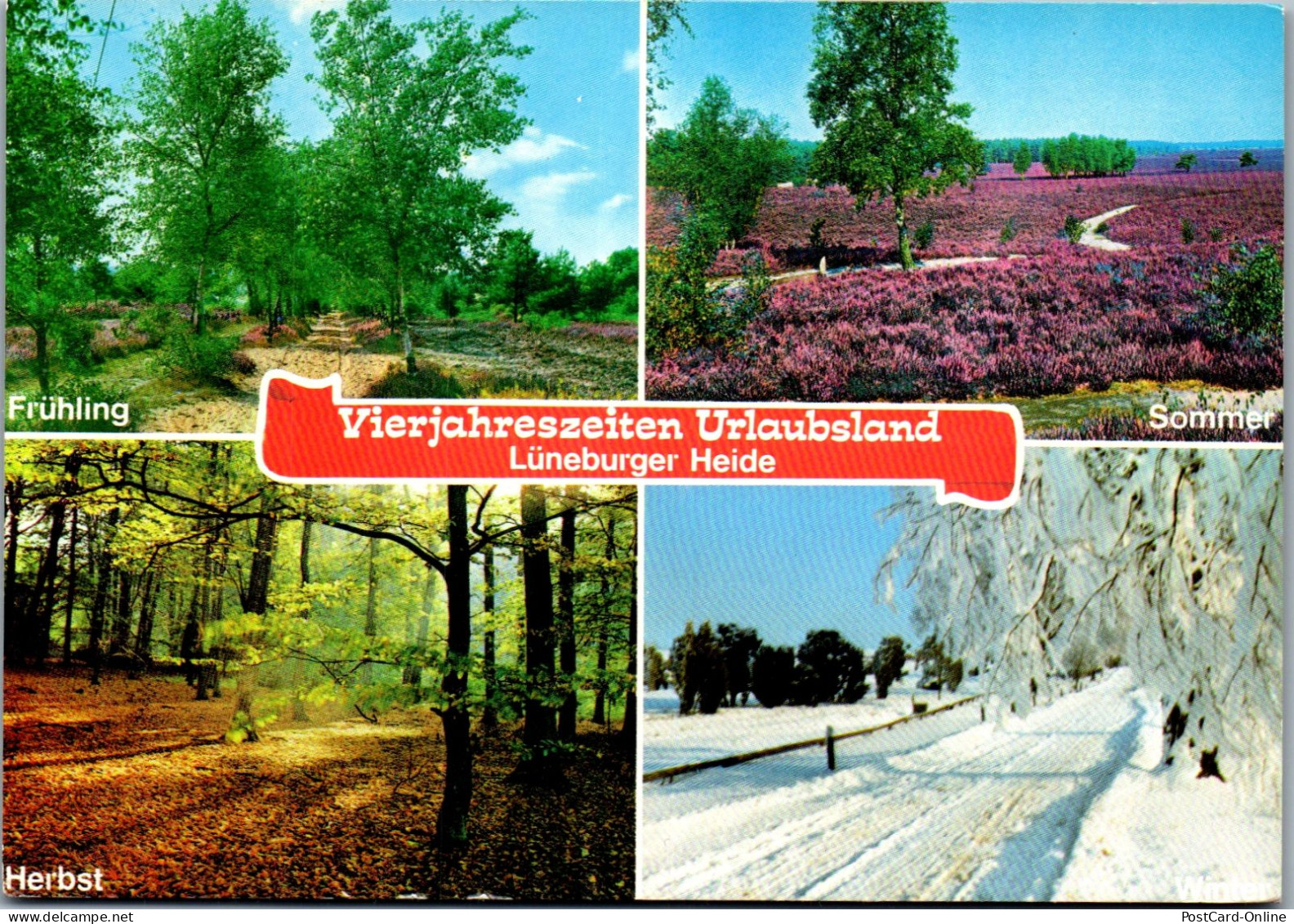 51730 - Deutschland - Lüneburger Heide , Vier Jahreszeiten , Mehrbildkarte - Gelaufen 1983 - Lüneburger Heide