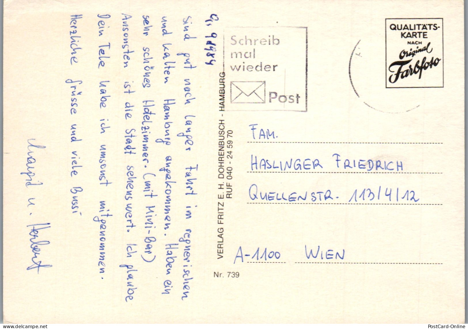 51723 - Deutschland - Hamburg , Mehrbildkarte - Gelaufen 1984 - Other & Unclassified