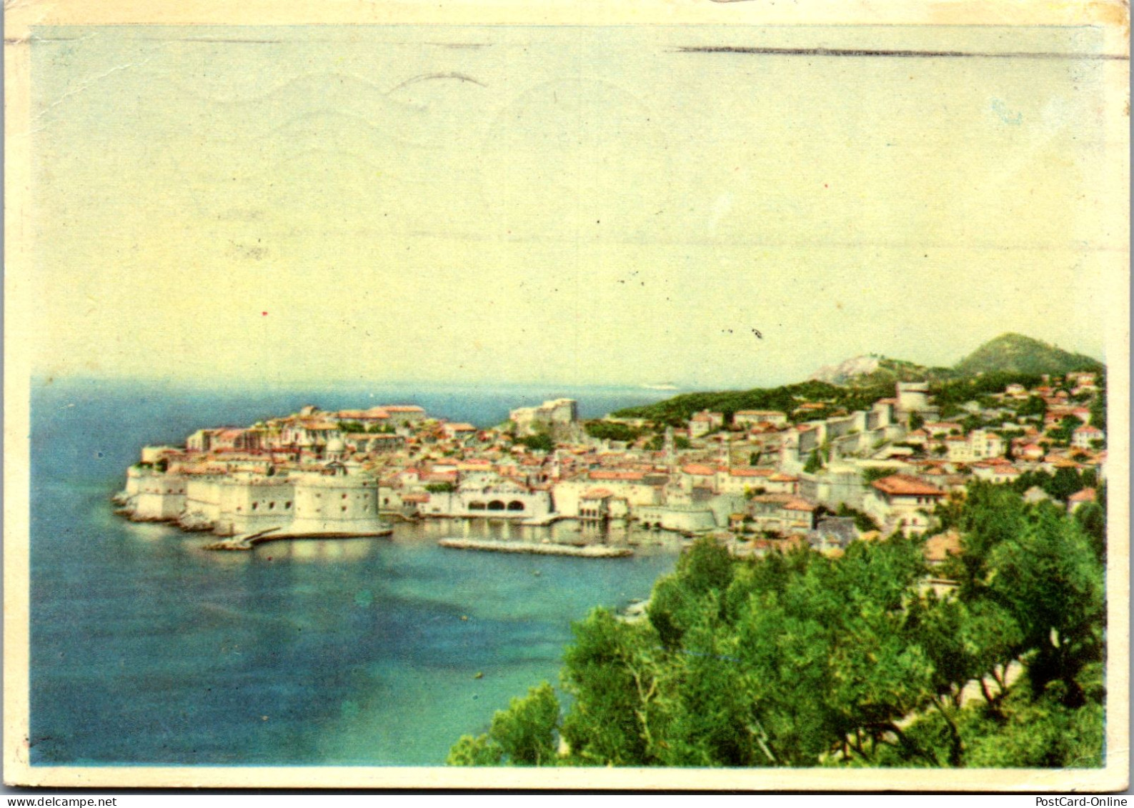 51715 - Kroatien - Dubrovnik , Panorama - Gelaufen 1957 - Croazia