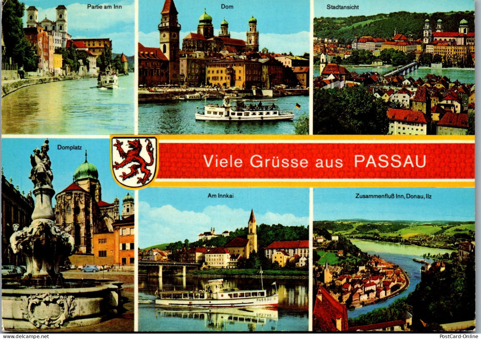 51709 - Deutschland - Passau , Mehrbildkarte - Gelaufen 1973 - Passau