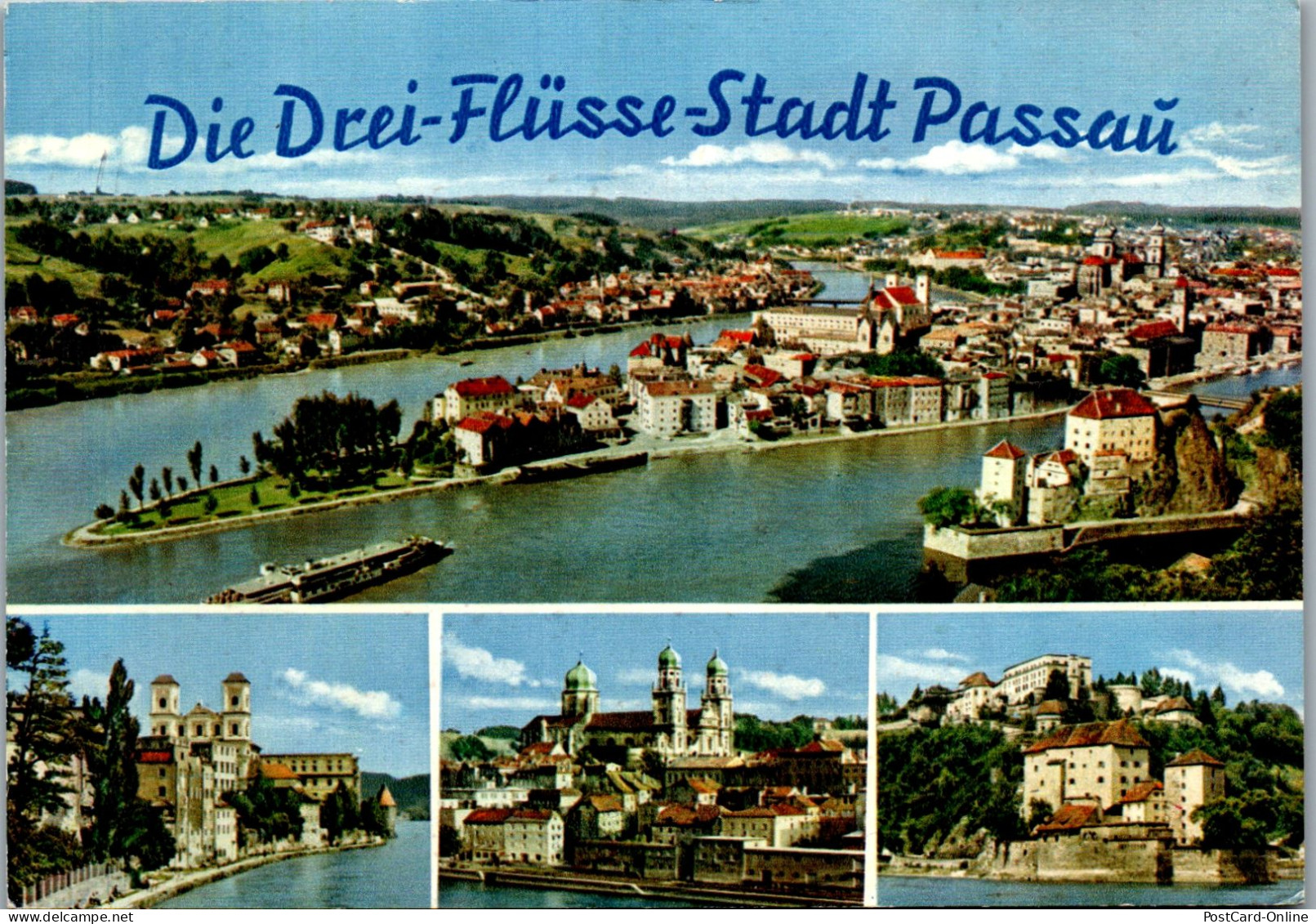 51707 - Deutschland - Passau , Dreiflüssestadt , Panorama - Gelaufen  - Passau