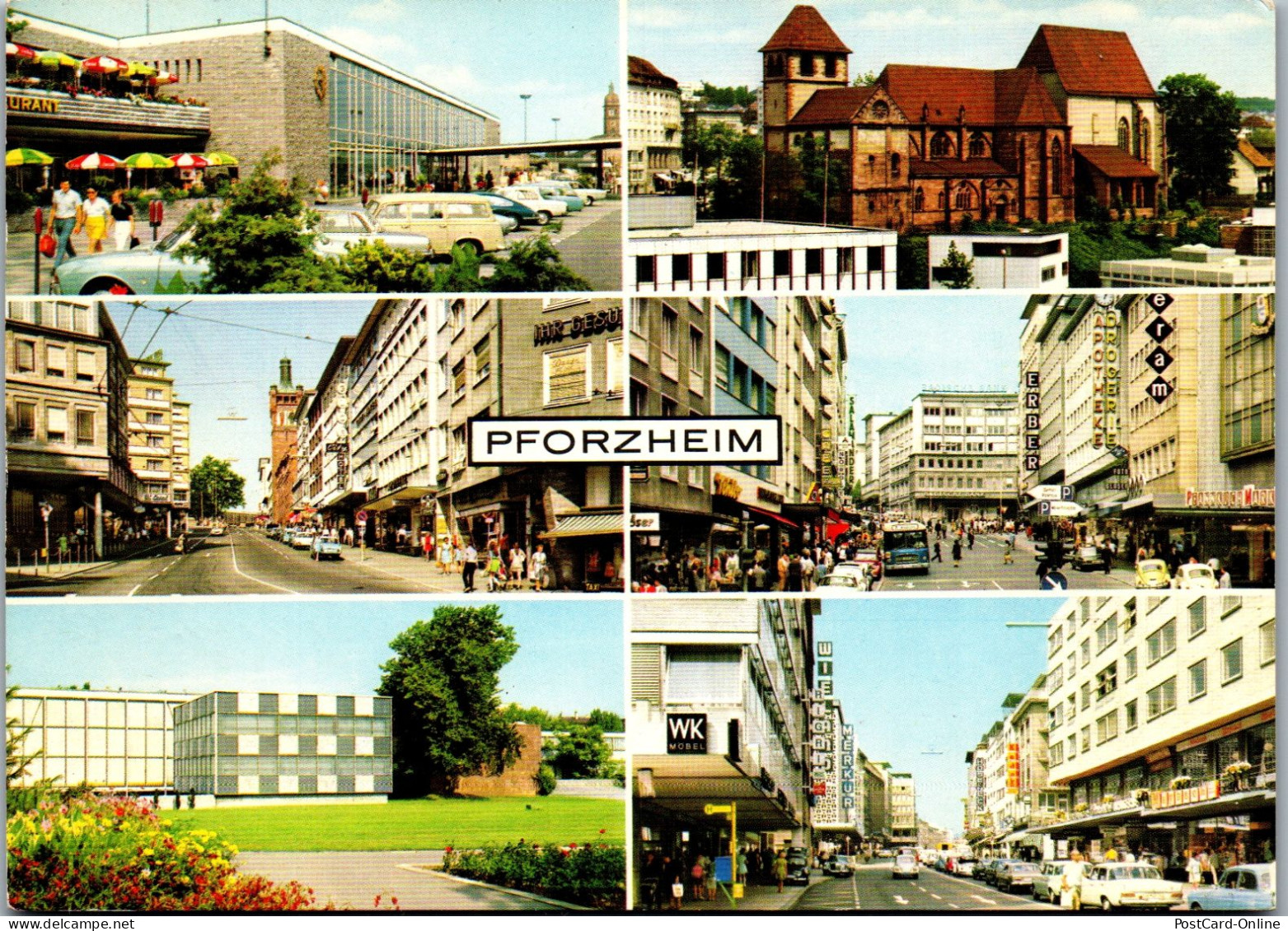 51700 - Deutschland - Pforzheim , Hauptbahnhof , Reuchlinhaus , Leopoldstraße - Gelaufen  - Pforzheim
