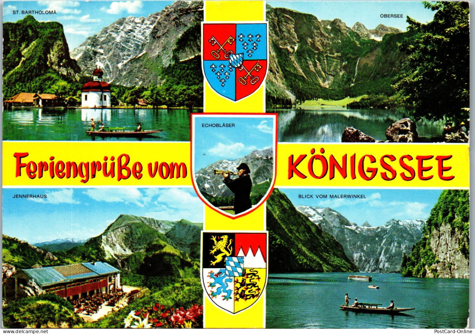 51688 - Deutschland - Königssee , Mehrbildkarte - Gelaufen 1980 - Berchtesgaden