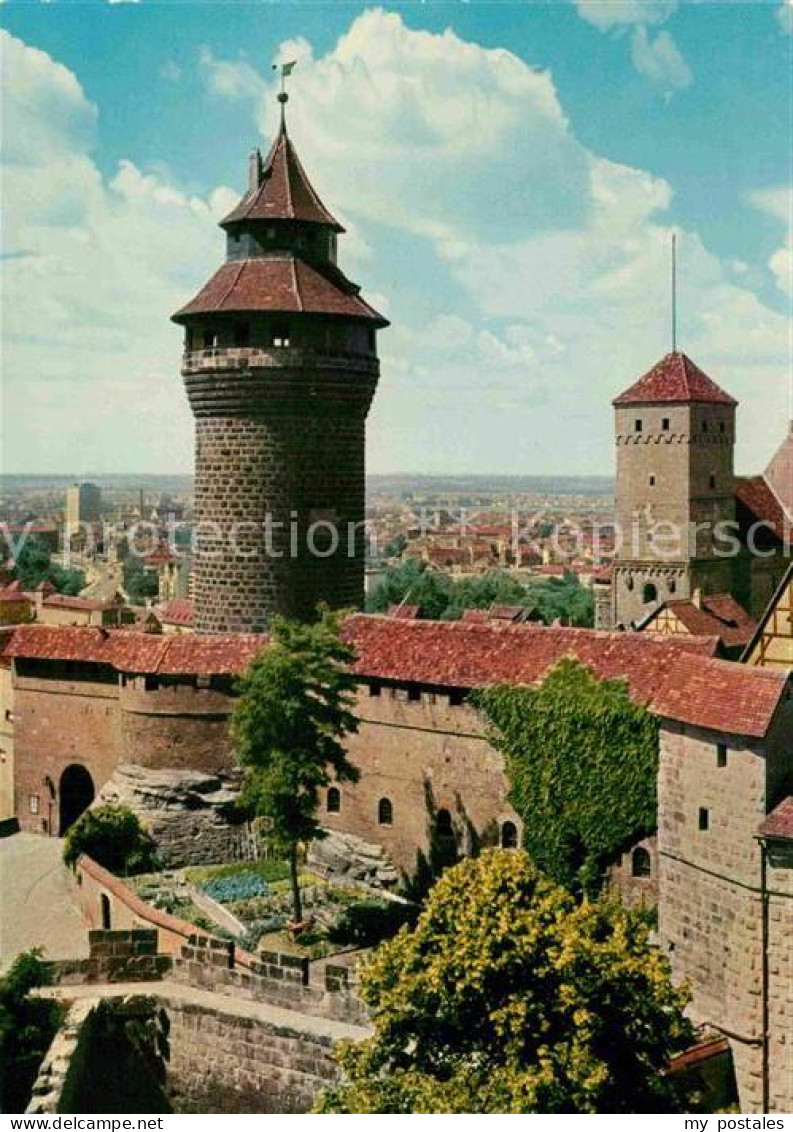 72891221 Nuernberg Sinwellturm Und Heidenturm Auf Der Burg Nuernberg - Nuernberg