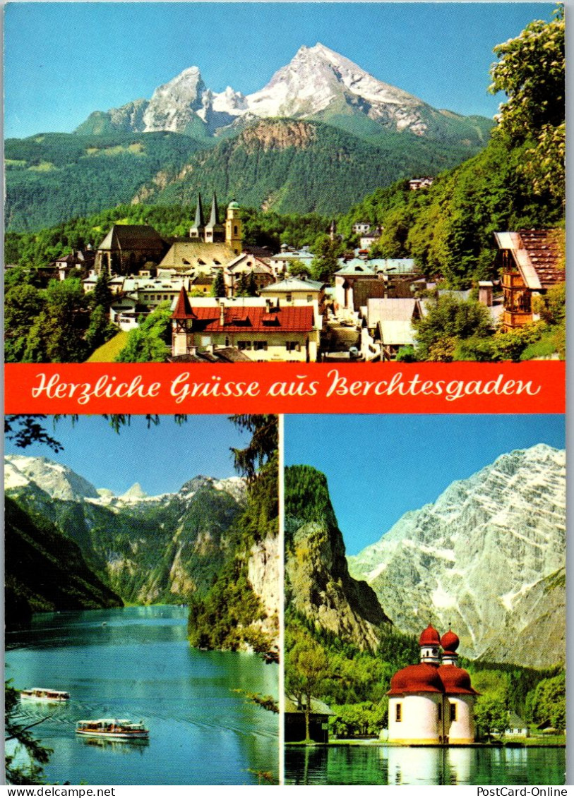 51678 - Deutschland - Berchtesgaden , Berchtesgadener Land , Mehrbildkarte - Gelaufen 1981 - Berchtesgaden