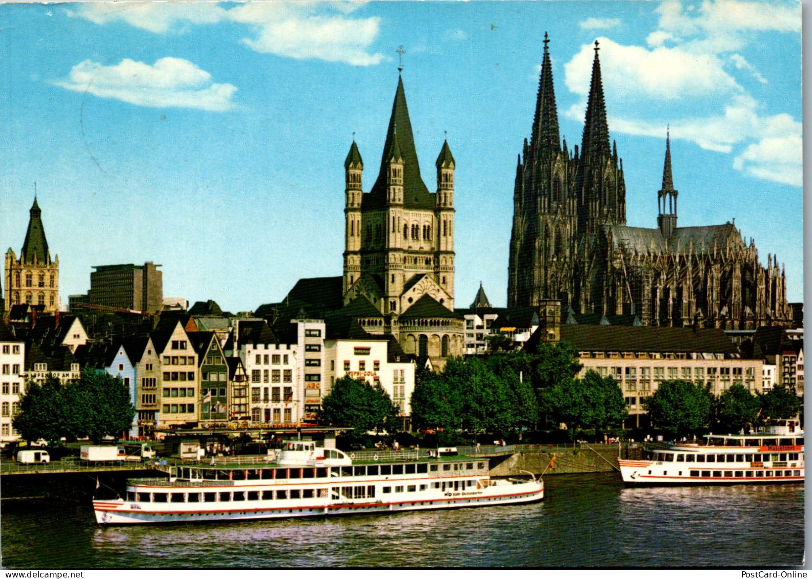 51670 - Deutschland - Köln , Rheinufer Mit St. Martin Und Dom - Gelaufen 1992 - Koeln