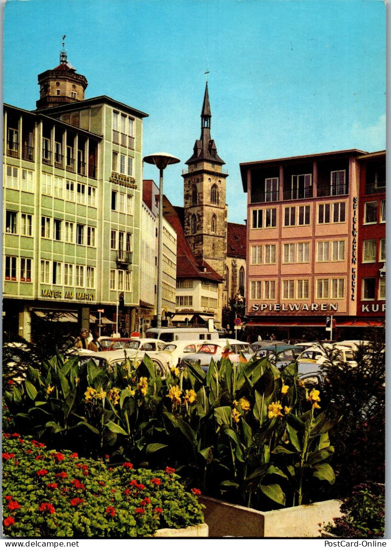 51639 - Deutschland - Stuttgart , Am Marktplatz - Gelaufen 1974 - Stuttgart