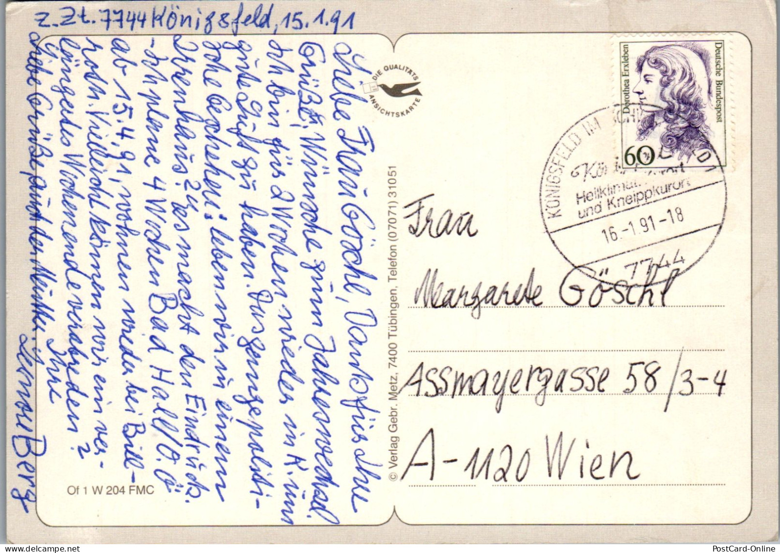 51631 - Deutschland - Schwarzwald , Motiv Im Winter , Winterlandschaft - Gelaufen 1991 - Other & Unclassified