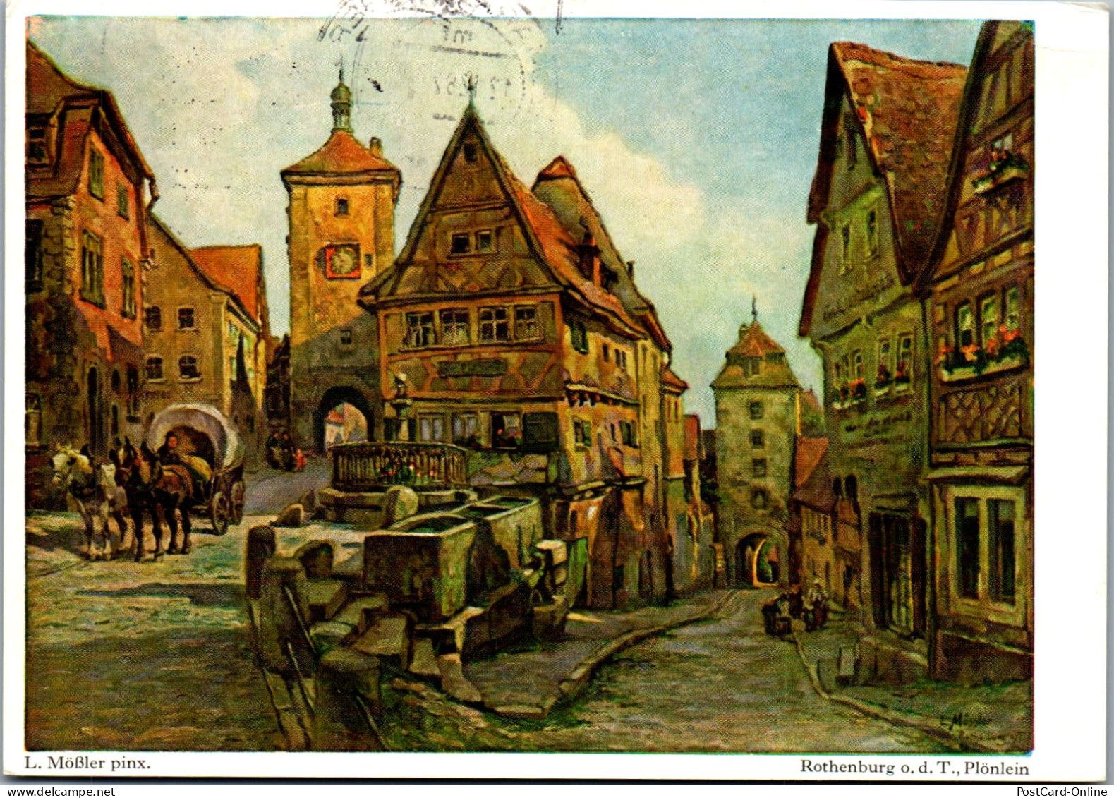 51624 - Deutschland - Rothenburg O. D. Tauber , L. Mößler , Plönlein - Gelaufen 1982 - Sonstige & Ohne Zuordnung