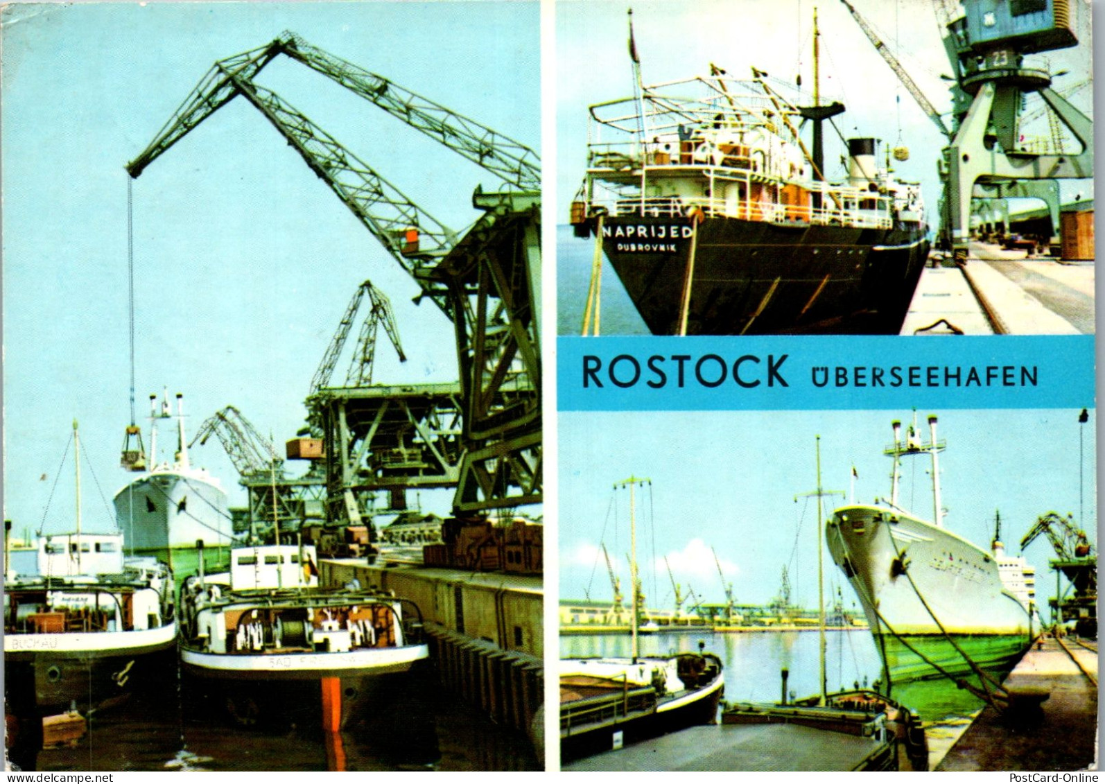 51620 - Deutschland - Rostock , Überseehafen , Frachter Naprijed Dubrovnik - Gelaufen 1971 - Rostock