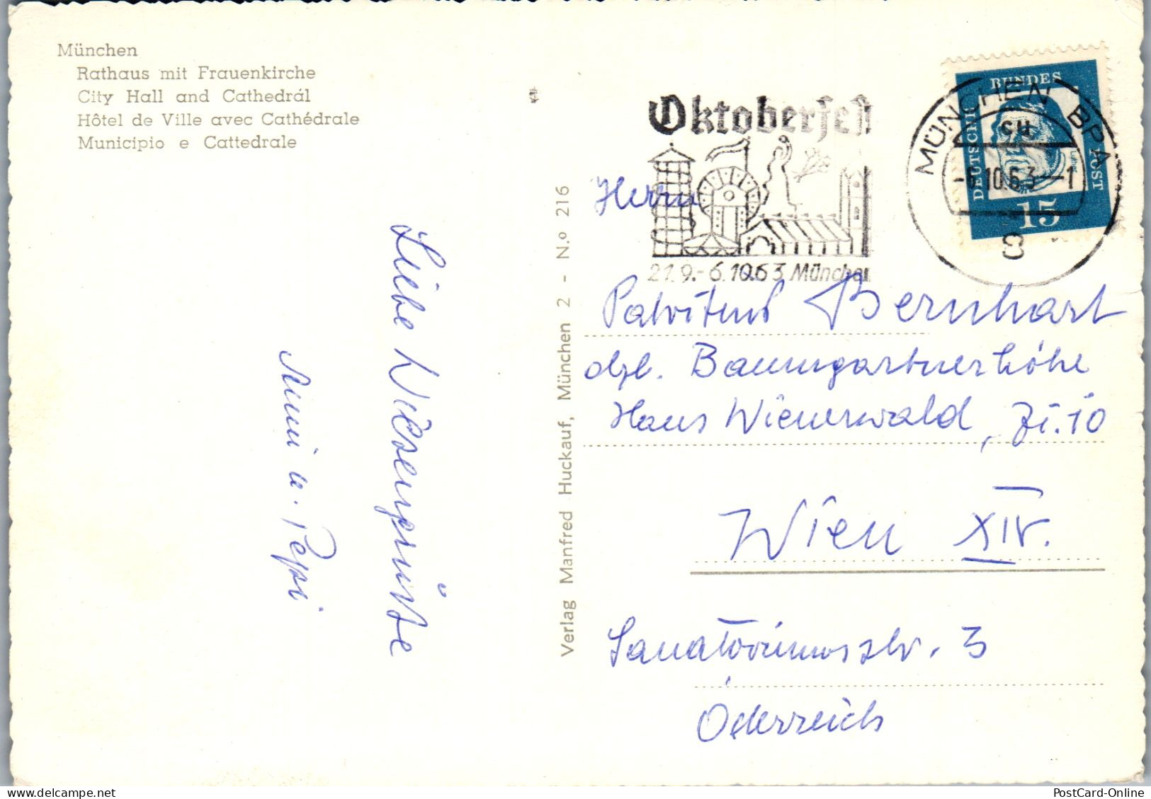 51609 - Deutschland - München , Rathaus Mit Frauenkirche - Gelaufen 1963 - München