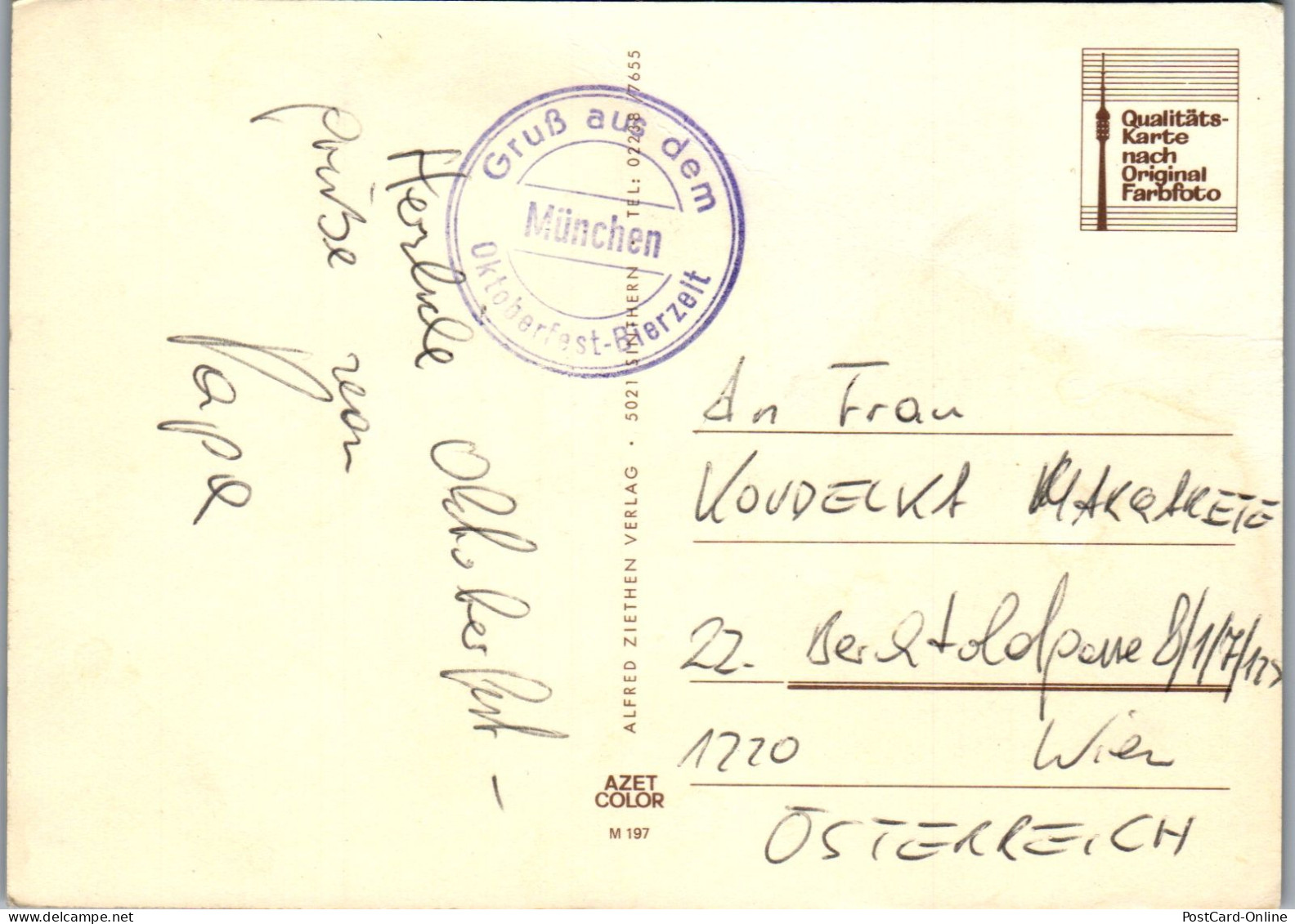 51601 - Deutschland - München , Oktoberfest , Mehrbildkarte - Gelaufen  - Muenchen