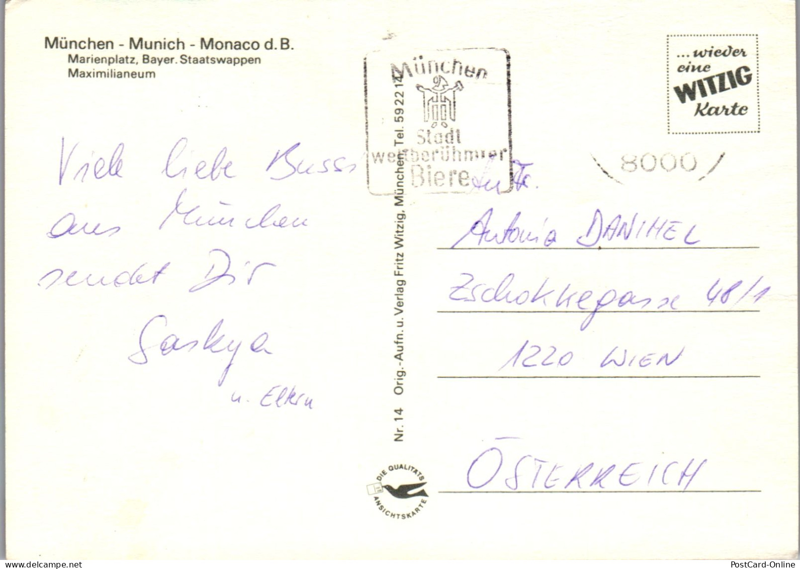 51592 - Deutschland - München , Marienplatz , Bayer , Maximilianeum - Gelaufen  - Muenchen