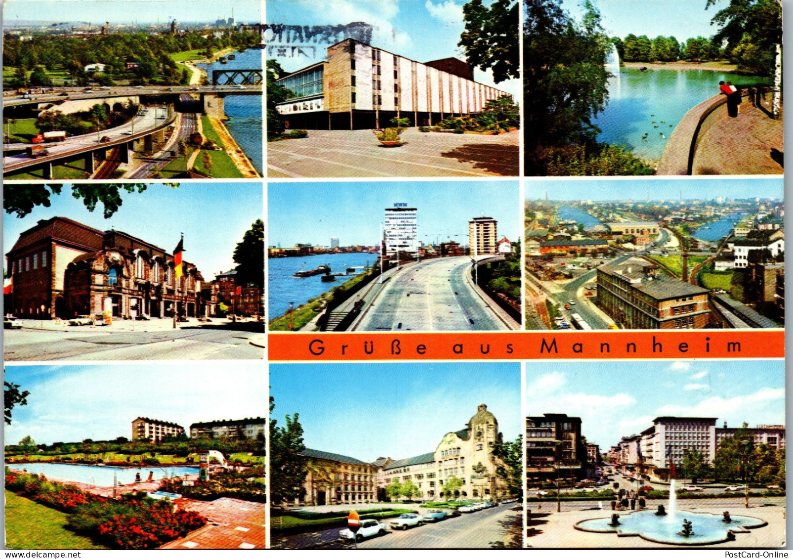 51565 - Deutschland - Mannheim , Luisenpark , Rosengarten , Hafengebiet , Pfingstbergbad , Planken - Gel. 1979 - Mannheim