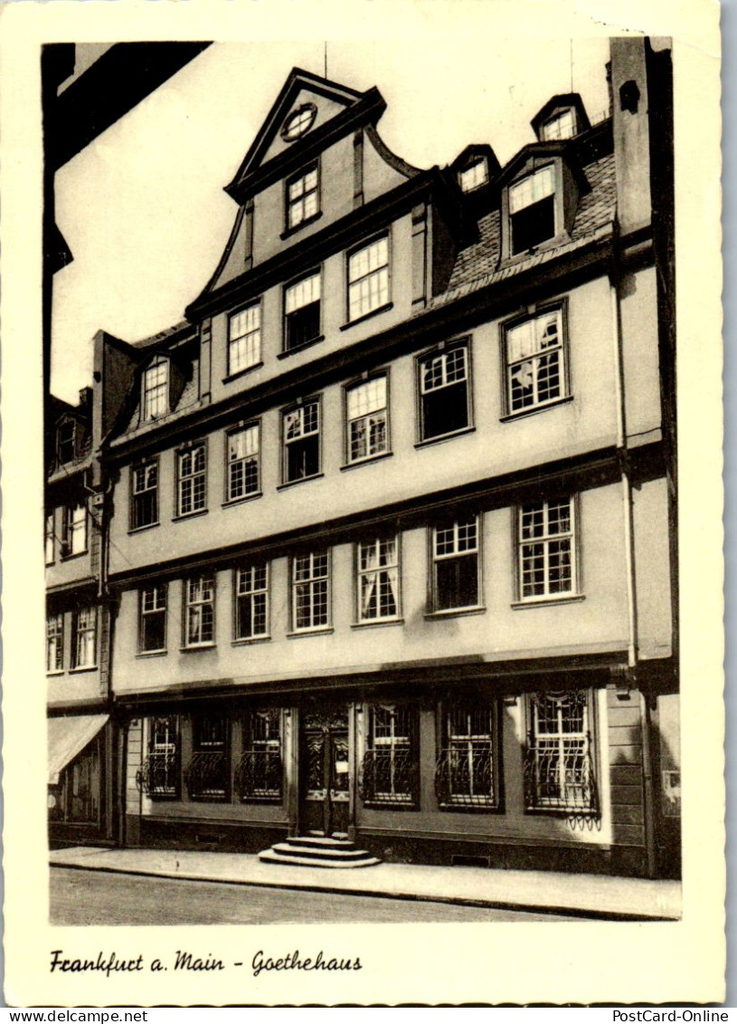 51548 - Deutschland - Frankfurt Am Main , Goethehaus - Gelaufen 1958 - Frankfurt A. Main