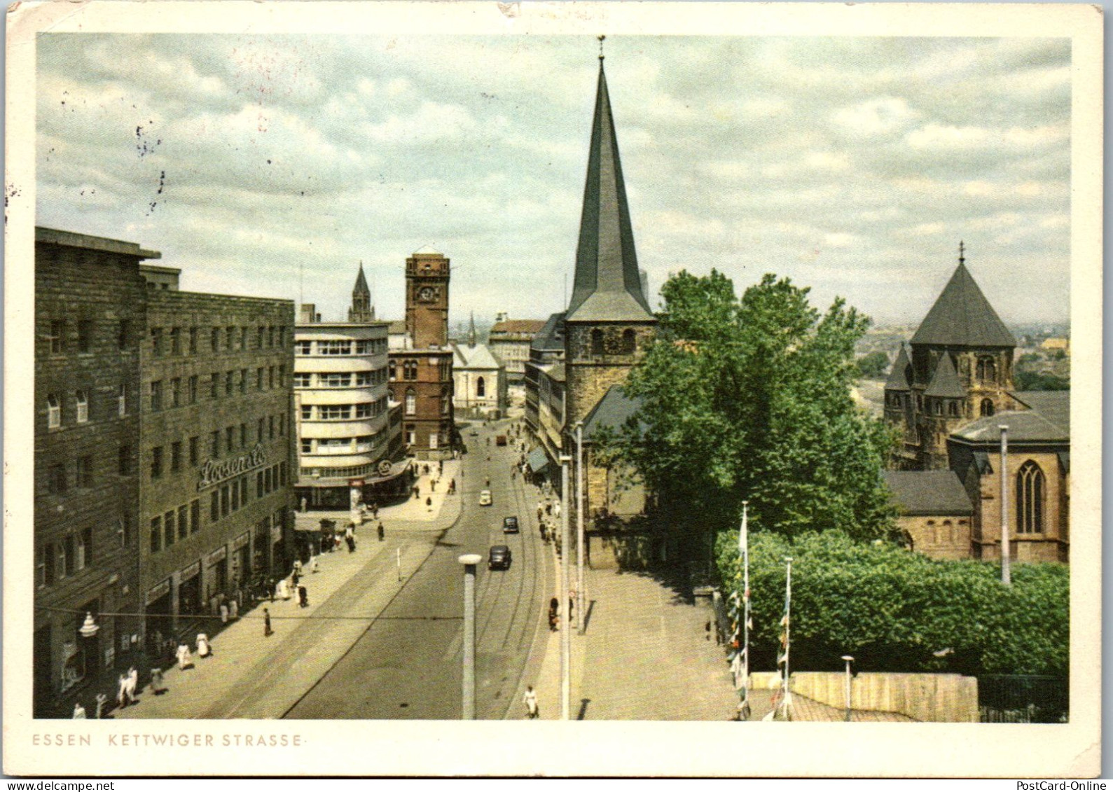 51553 - Deutschland - Essen , Kettwiger Straße - Gelaufen 1955 - Essen