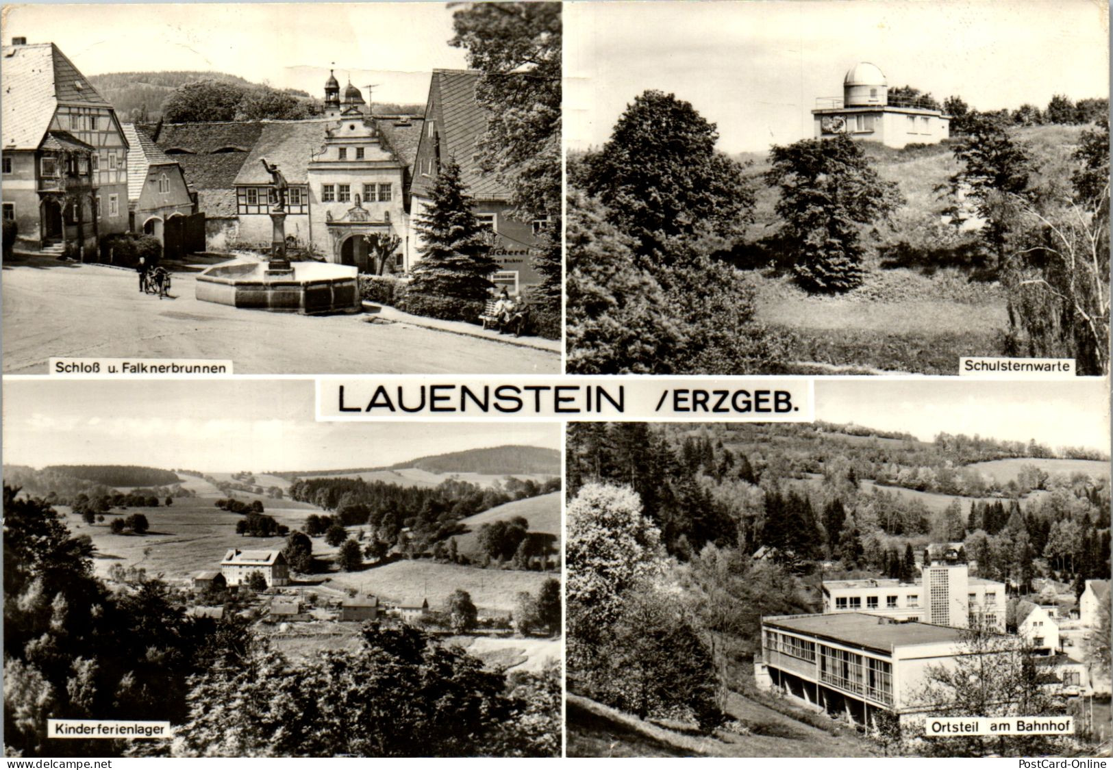 51530 - Deutschland - Lauenstein , Schloß U. Falknerbrunnen , Kinderferienlager , Schulsternwarte - Gelaufen  - Lauenstein