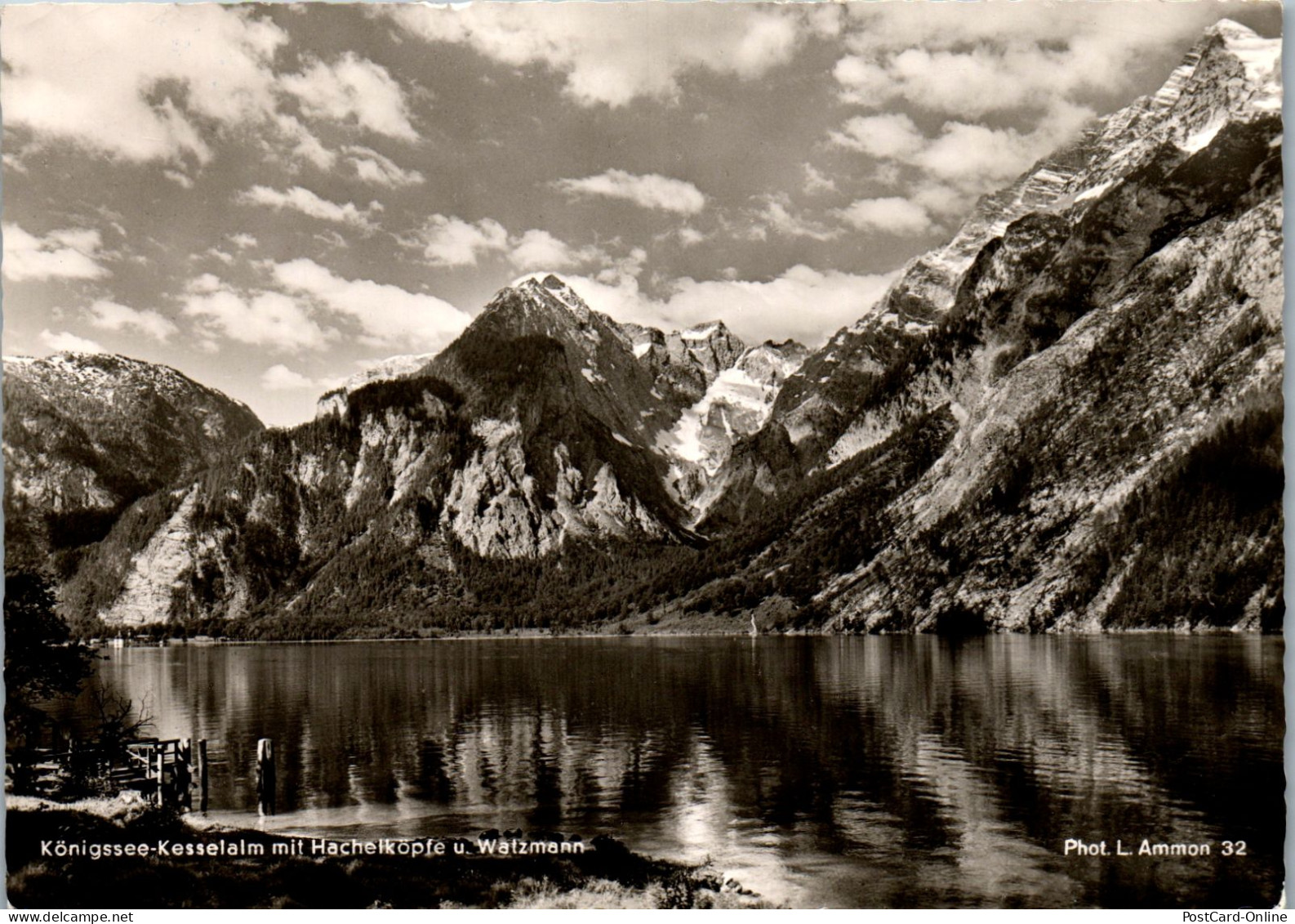 51524 - Deutschland - Königssee , Kesselalm Mit Hachelköpfe U. Watzmann - Gelaufen 1960 - Berchtesgaden