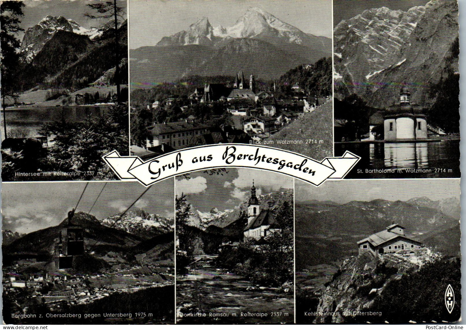 51527 - Deutschland - Berchtesgaden , Hintersee Mit Reiteralpe , Kehlsteinhaus , Bergbahn Zum Obersalzberg - Berchtesgaden