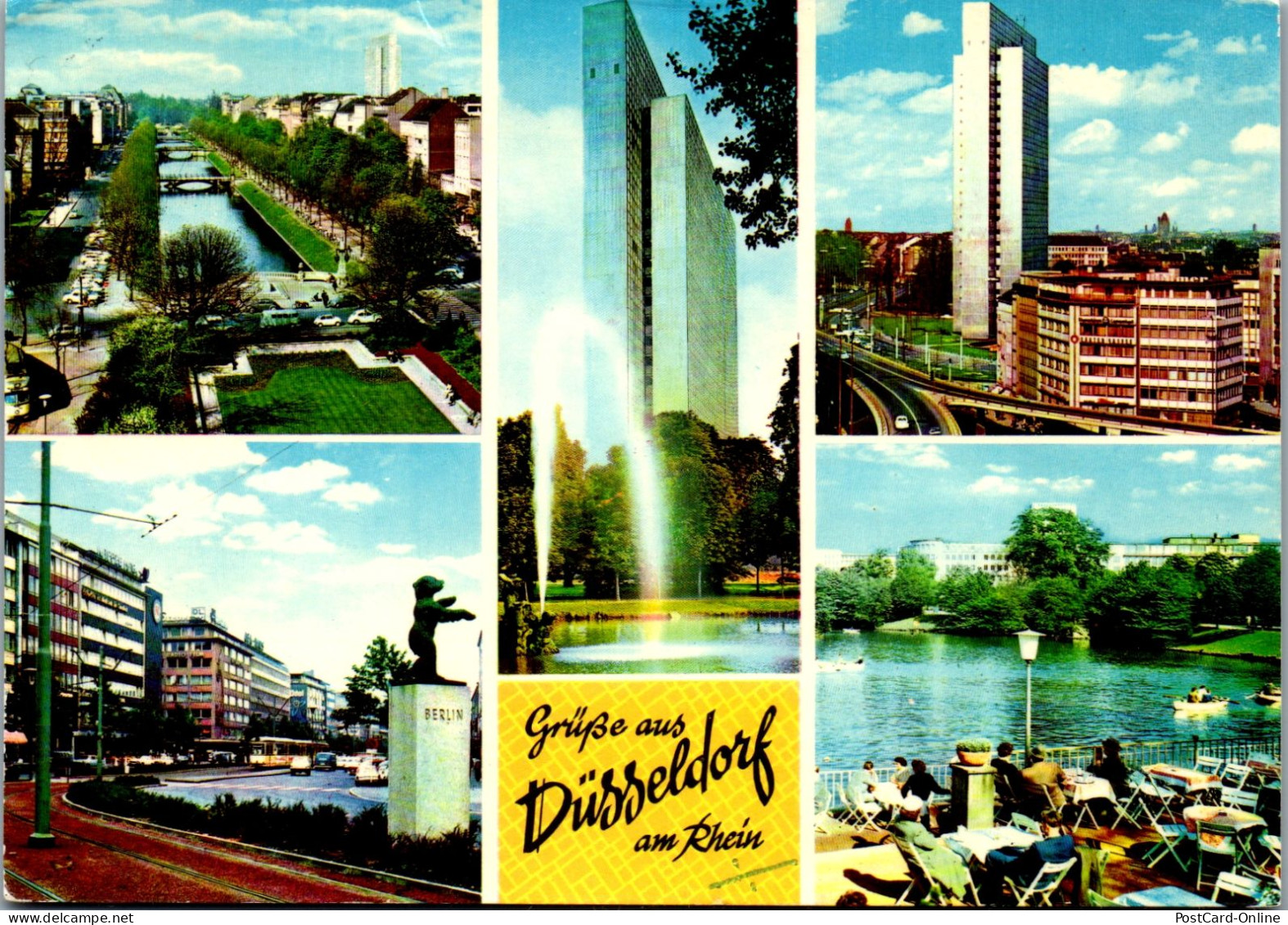51517 - Deutschland - Düsseldorf , Am Rhein , Königsallee , Hofgarten , Schwanenspiegel , Berliner Allee - Gelaufen  - Düsseldorf