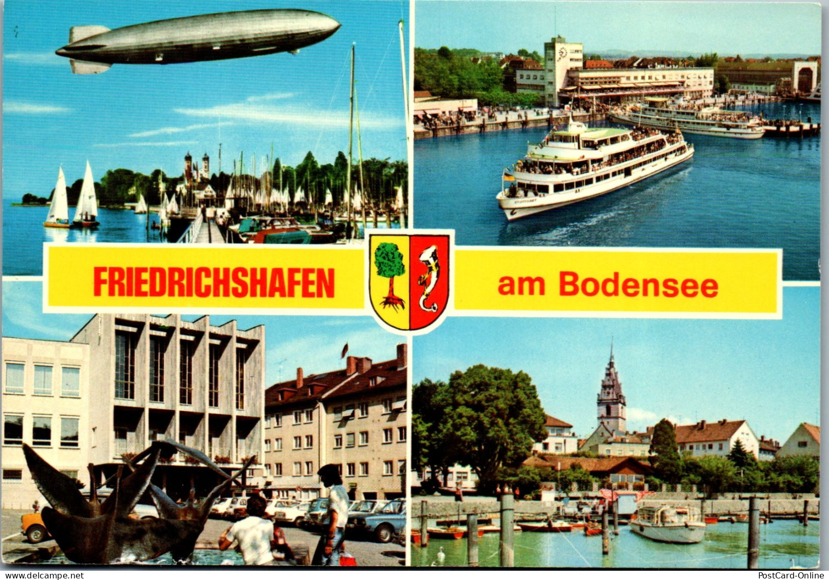 51509 - Deutschland - Friedrichshafen , Am Bodensee , Mehrbildkarte - Gelaufen 1978 - Friedrichshafen