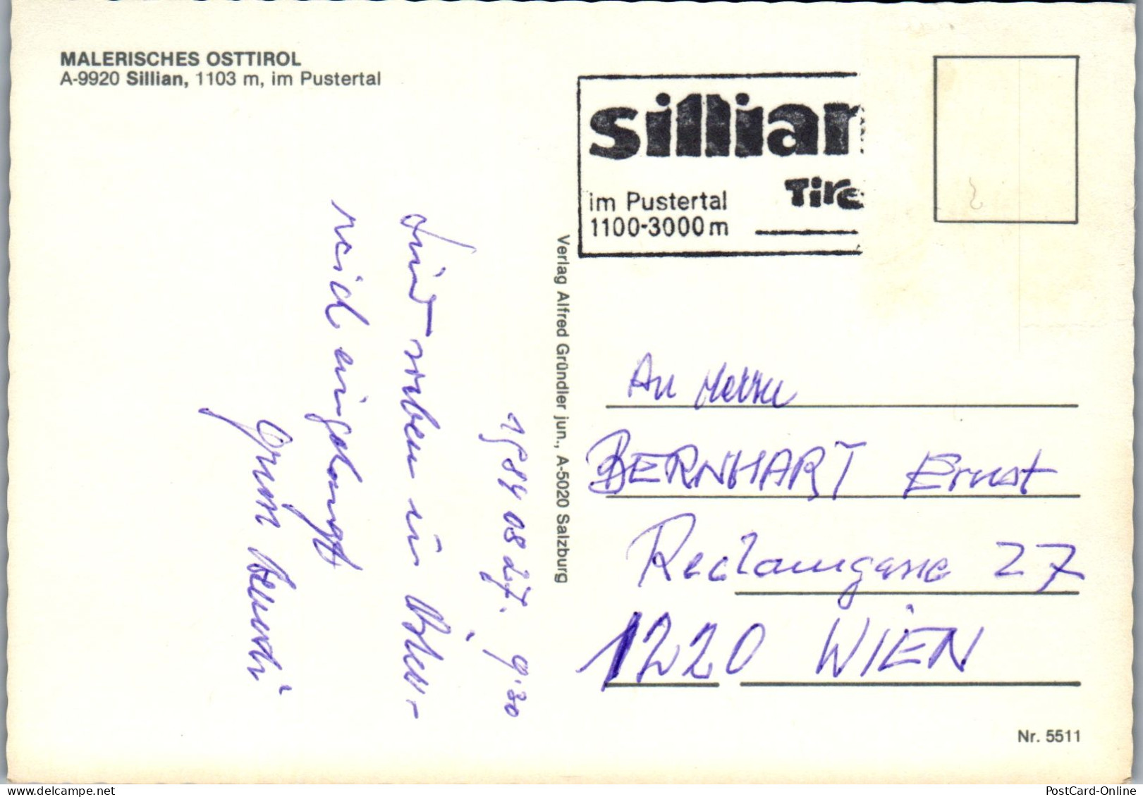 51504 - Tirol - Sillian , Heinfels , St. Oswald , Panorama , Pustertal - Gelaufen 1984 - Sillian