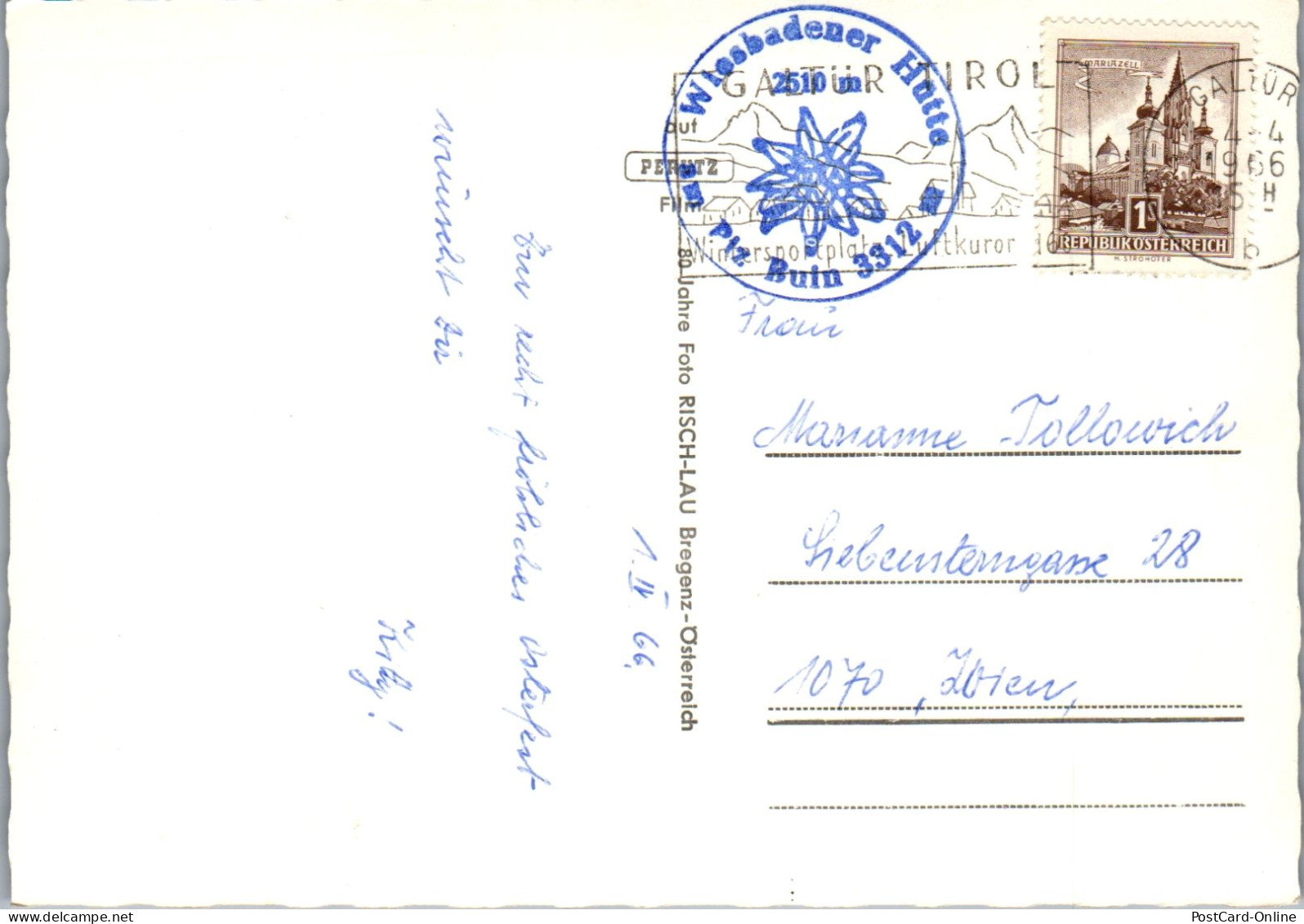 51507 - Vorarlberg - Vermunt , Eisbruch Im Vermuntgletscher , Großer U. Kleiner Buin - Gelaufen 1966 - Gaschurn