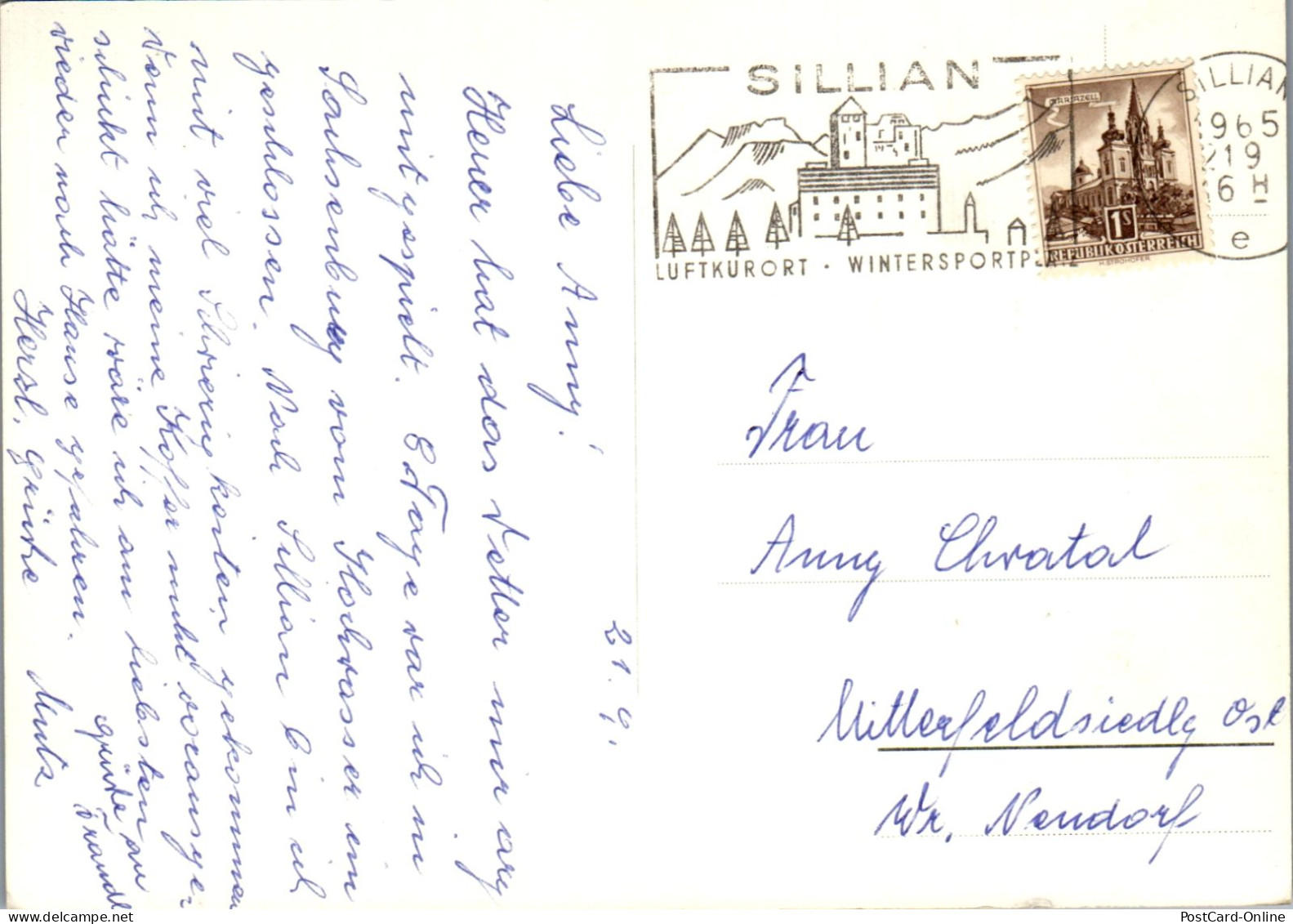 51503 - Tirol - Sillian , Haus Moser - Gelaufen 1965 - Sillian