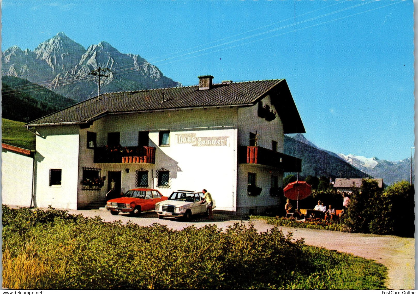 51468 - Tirol - Mieders , Pension Haus Hammer , Auto , Mercedes , Opel - Nicht Gelaufen  - Neustift Im Stubaital