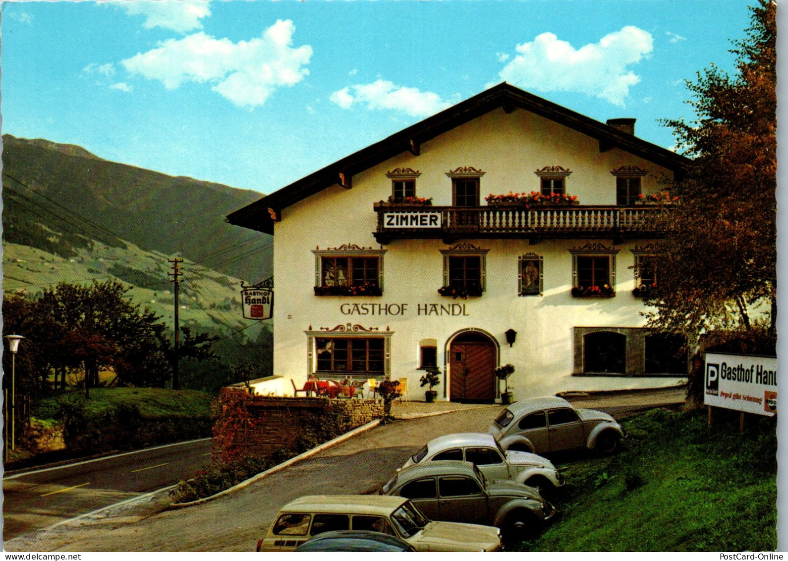 51462 - Tirol - Schönberg , Gasthof Handl , Johann Steixner , Auto , VW Käfer - Nicht Gelaufen  - Innsbruck