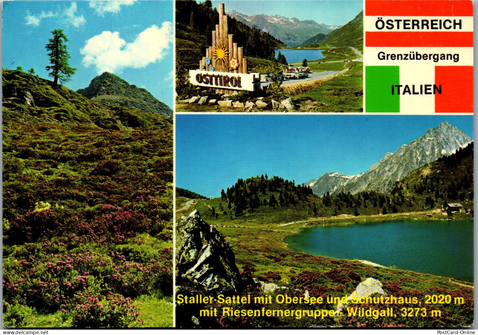 51453 - Tirol - Staller Sattel , Stallersattel Mit Obersee Und Schutzhaus , Riesenfernergruppe , Wildgall - Gelaufen  - Defereggental