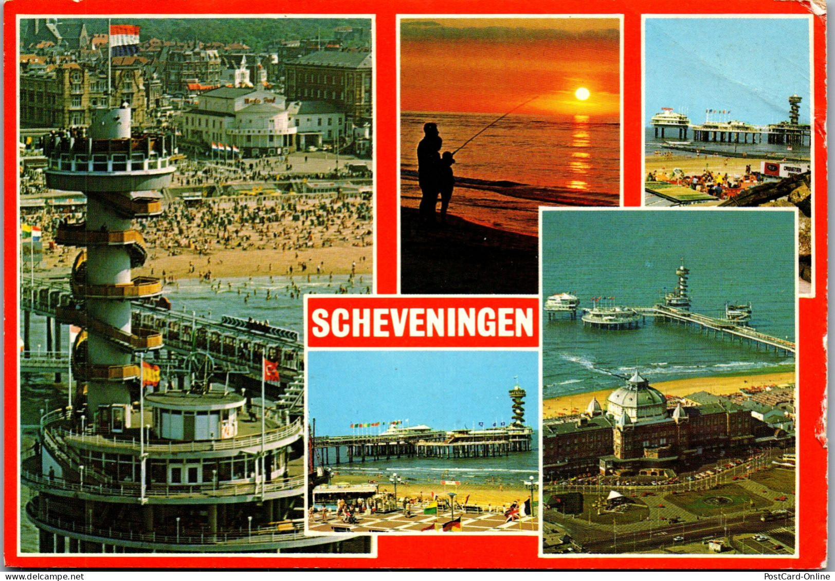 51443 - Niederlande - Scheveningen , Mehrbildkarte - Gelaufen 1980 - Scheveningen