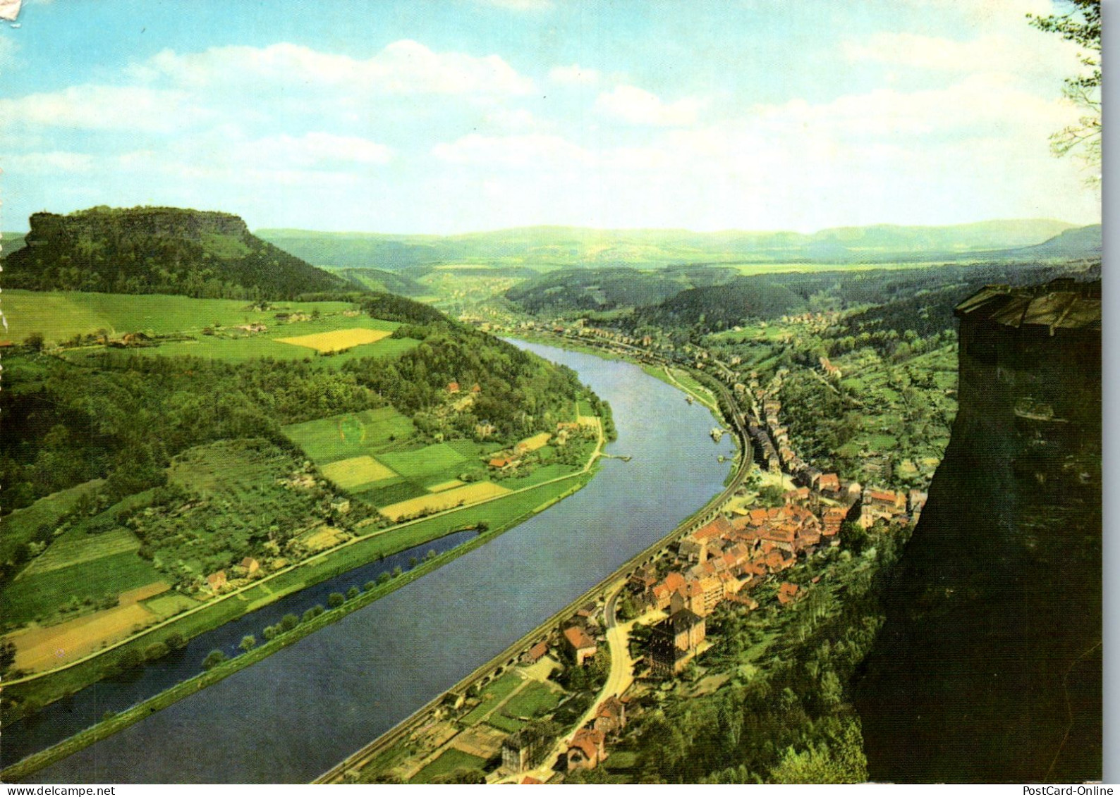 51442 - Deutschland - Sächsische Schweiz , Blick Vom Königstein Auf Das Elbtal Und D. Lilienstein - Nicht Gelaufen  - Autres & Non Classés