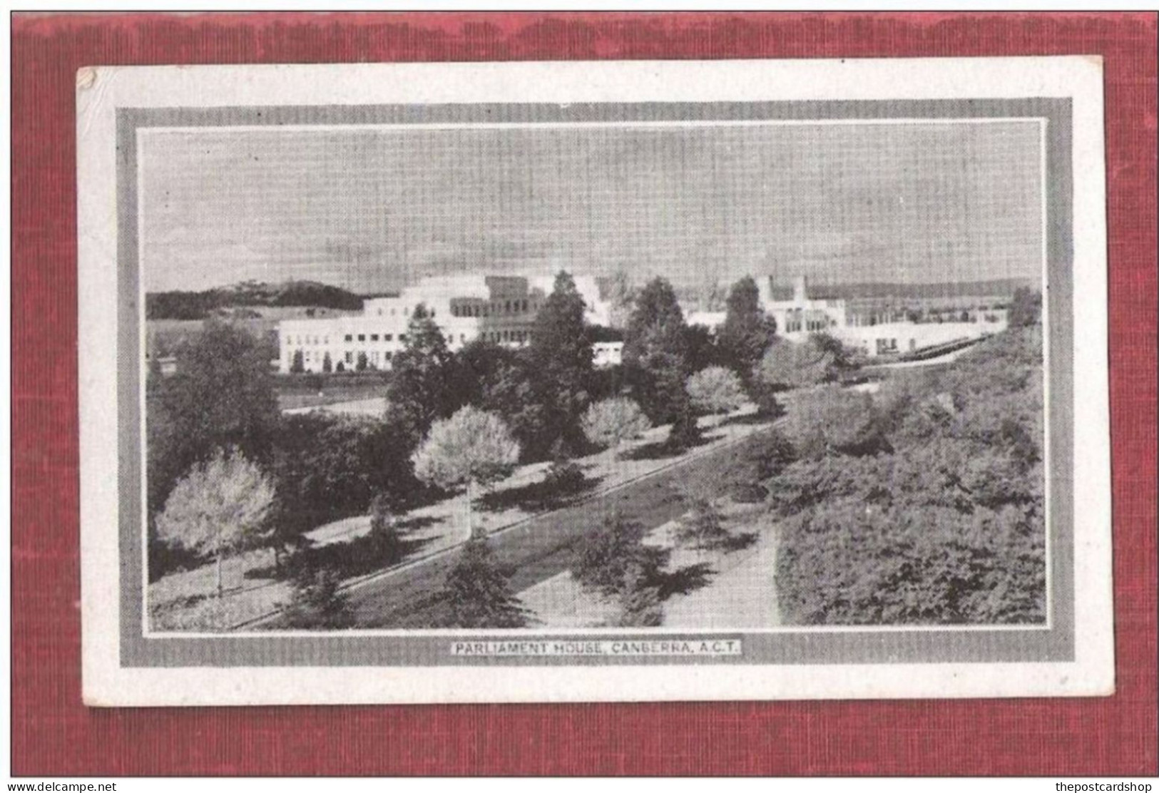 AUSTRALIA Canberra Federal Parliament House USED 1953 STAMP REMOVED - Canberra (ACT)