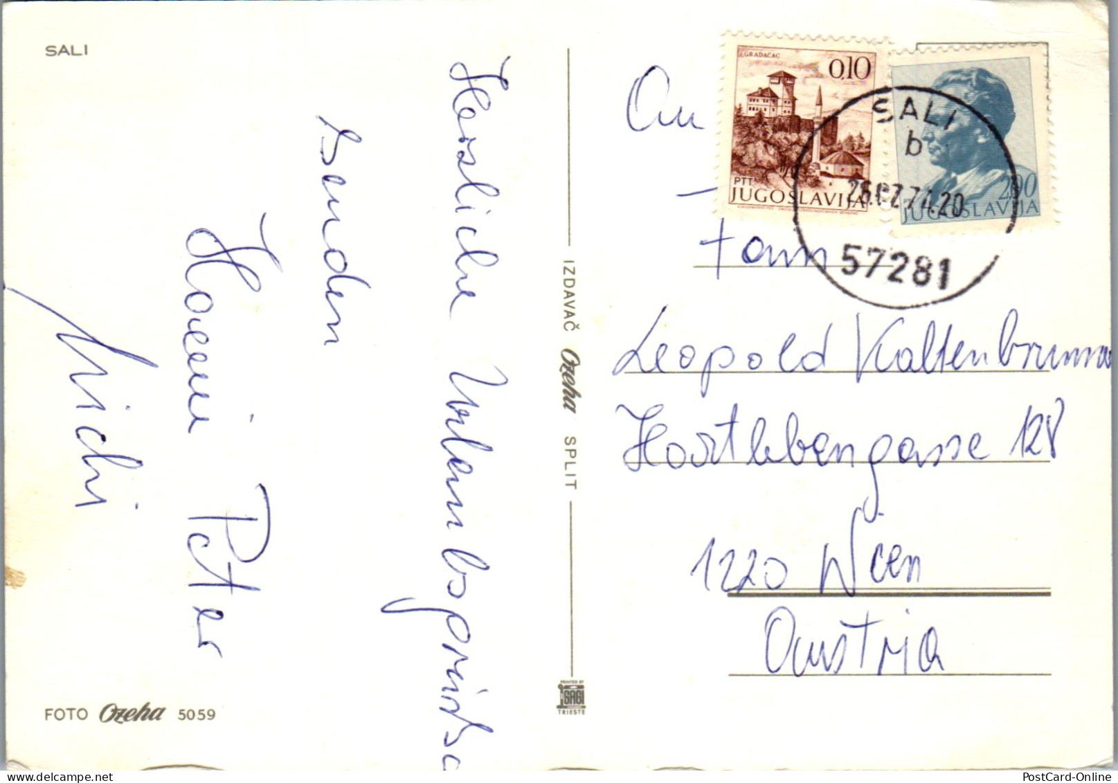 51432 - Kroatien - Sali , Mehrbildkarte - Gelaufen 1974 - Croatia