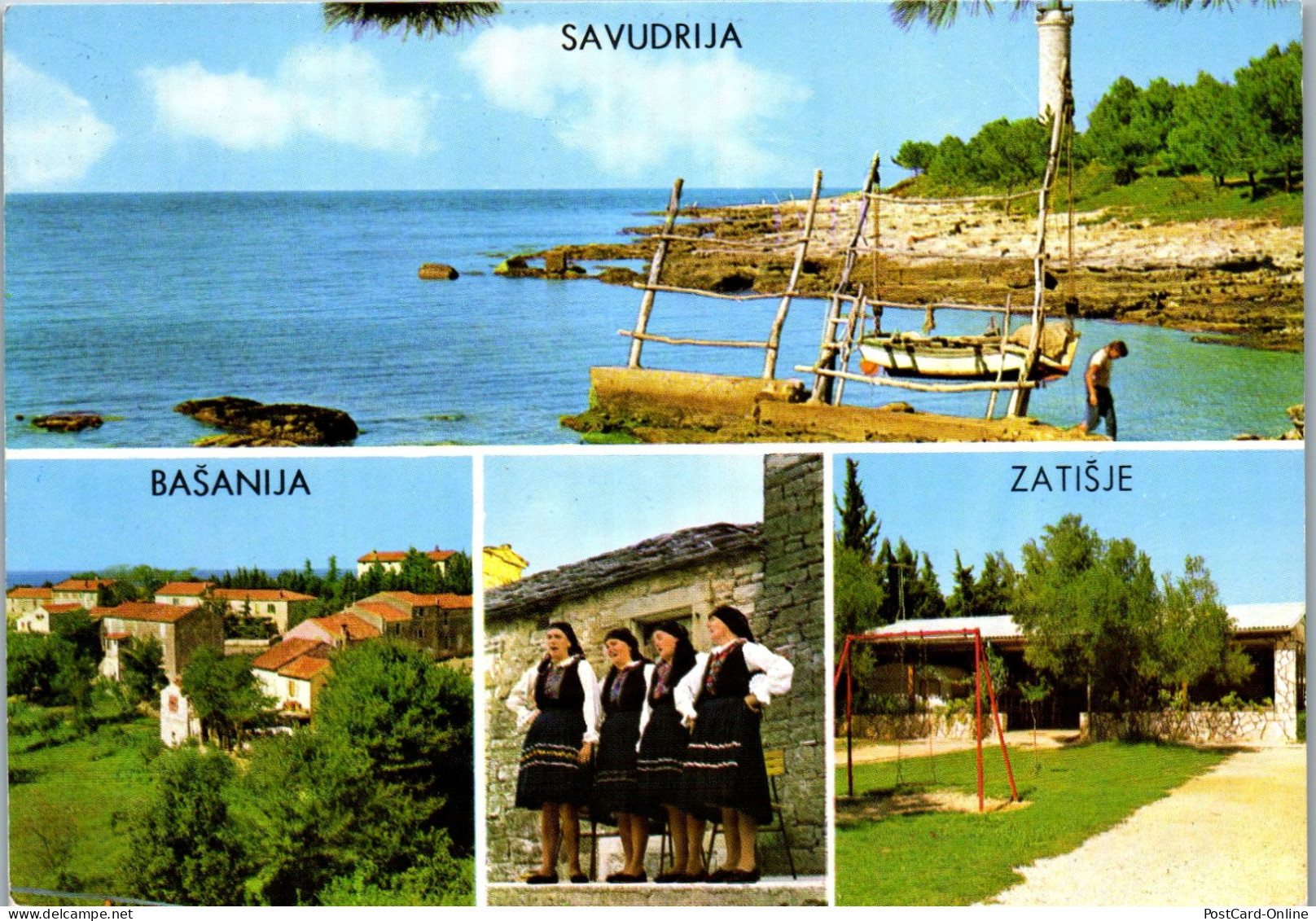 51404 - Kroatien - Savudrija , Basanija , Zatisje , Mehrbildkarte - Gelaufen 1985 - Croazia