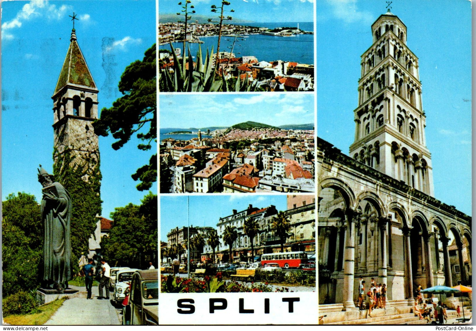 51394 - Kroatien - Split , Mehrbildkarte - Gelaufen 1970 - Kroatien