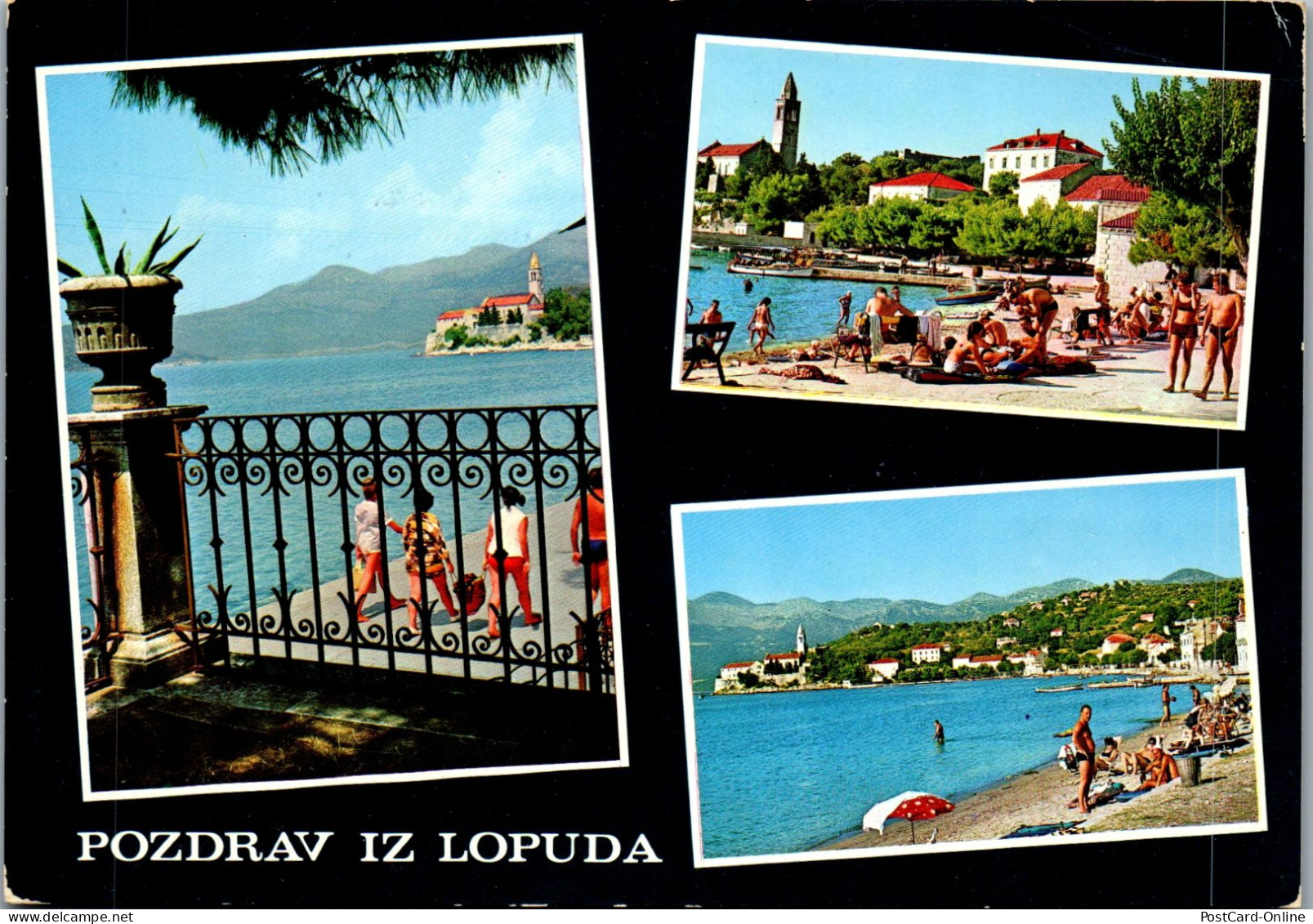 51372 - Kroatien - Lopud , Mehrbildkarte - Gelaufen 1974 - Croatia