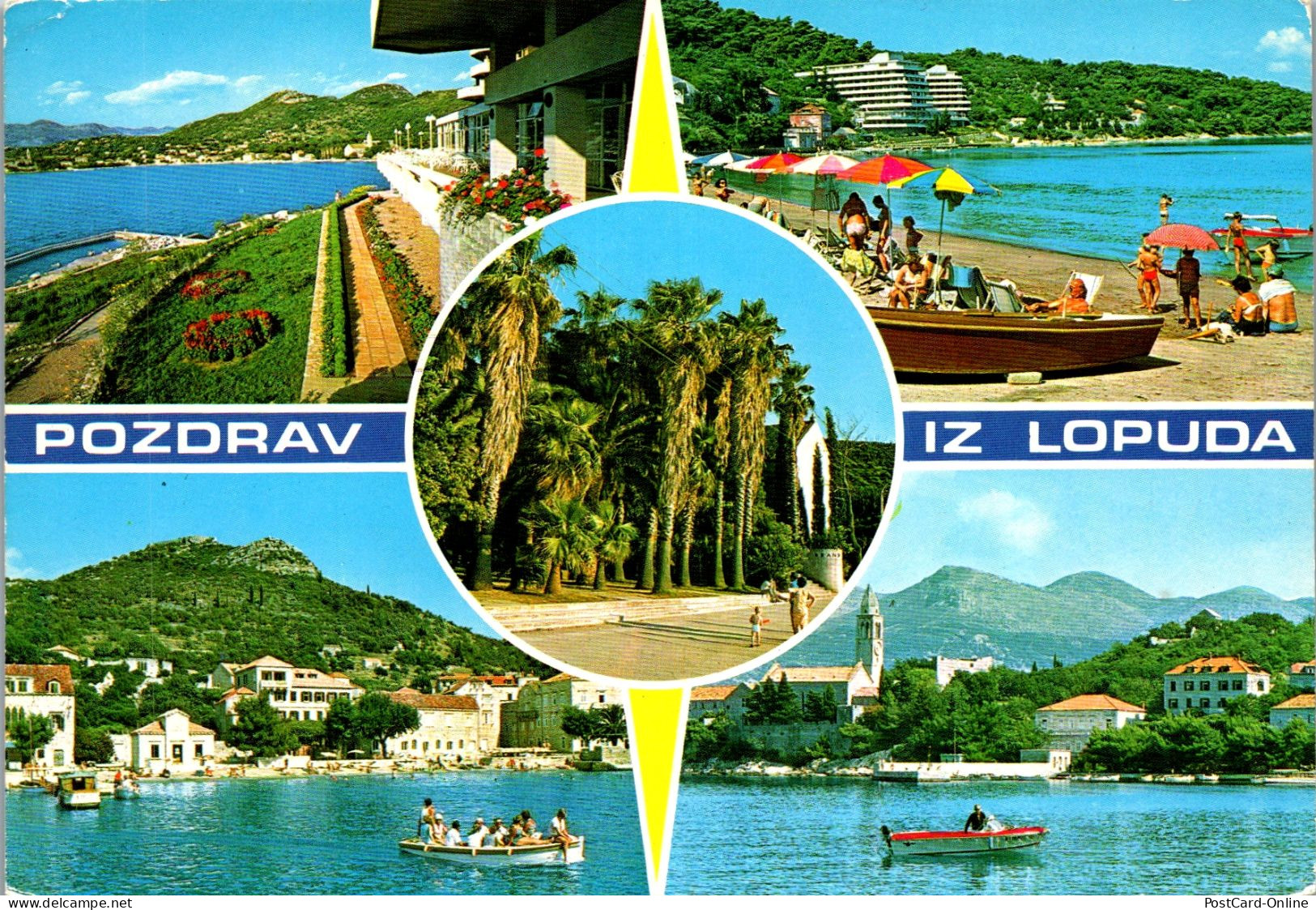 51373 - Kroatien - Lopud , Mehrbildkarte - Gelaufen 1982 - Croazia