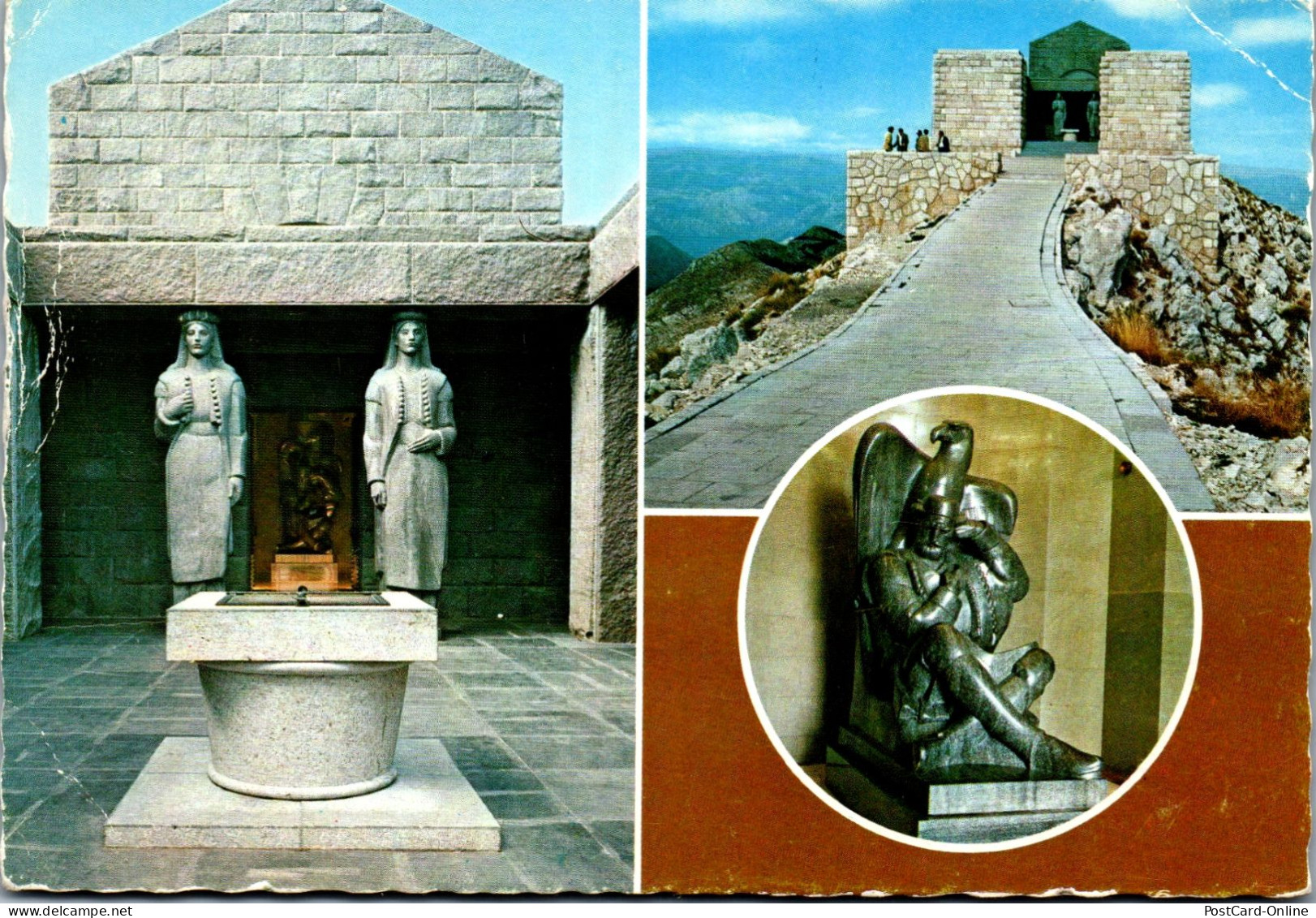 51374 - Montenegro - Lovcen , Cetinje , Mauzolej Petra II Petrovica Njegosa - Gelaufen 1977 - Montenegro