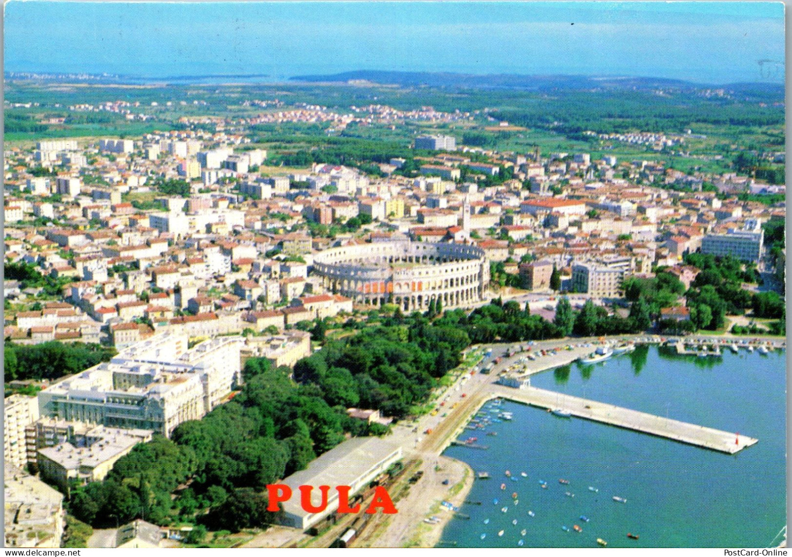 51360 - Kroatien - Pula , Panorama - Gelaufen 1984 - Kroatien