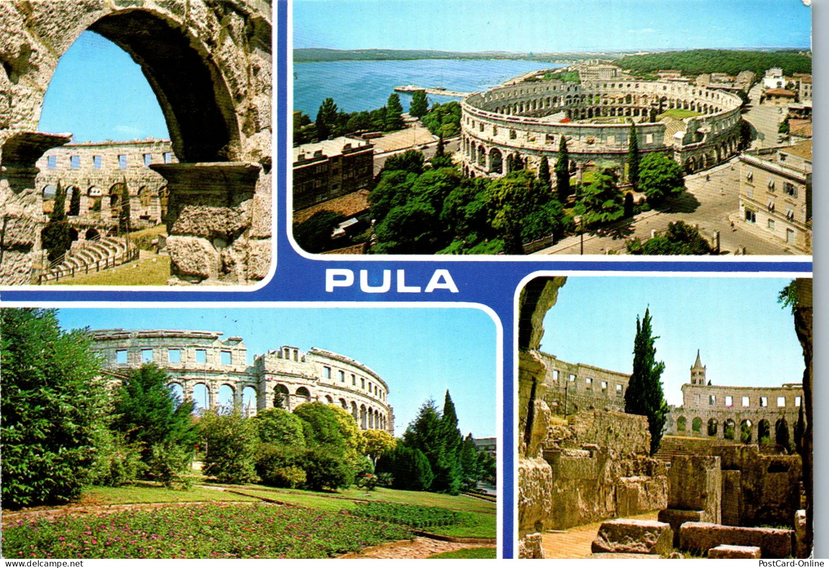 51354 - Kroatien - Pula , Mehrbildkarte - Gelaufen 1982 - Croatia