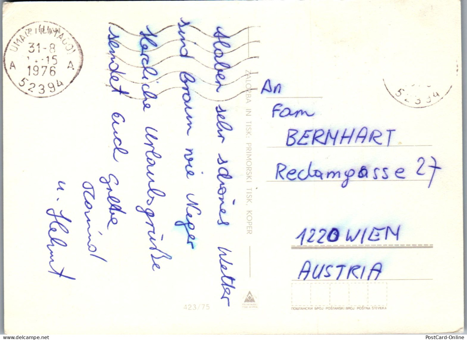 51347 - Slowenien - Piran , Mehrbildkarte - Gelaufen 1976 - Slovenia