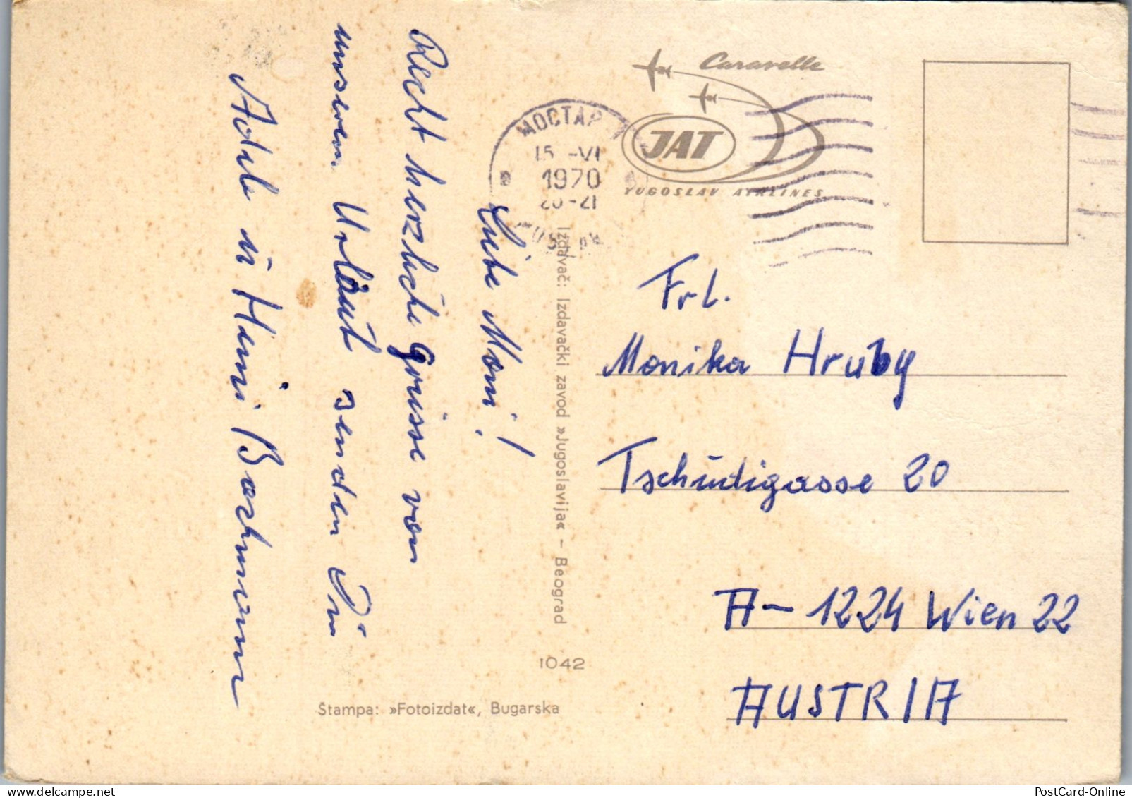 51339 - Bosnien Herzegovina - Mostar , Mehrbildkarte - Gelaufen 1970 - Bosnia And Herzegovina