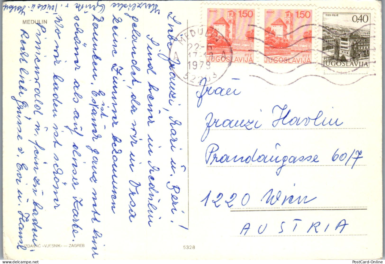 51332 - Kroatien - Medulin , Mehrbildkarte - Gelaufen 1979 - Croatia