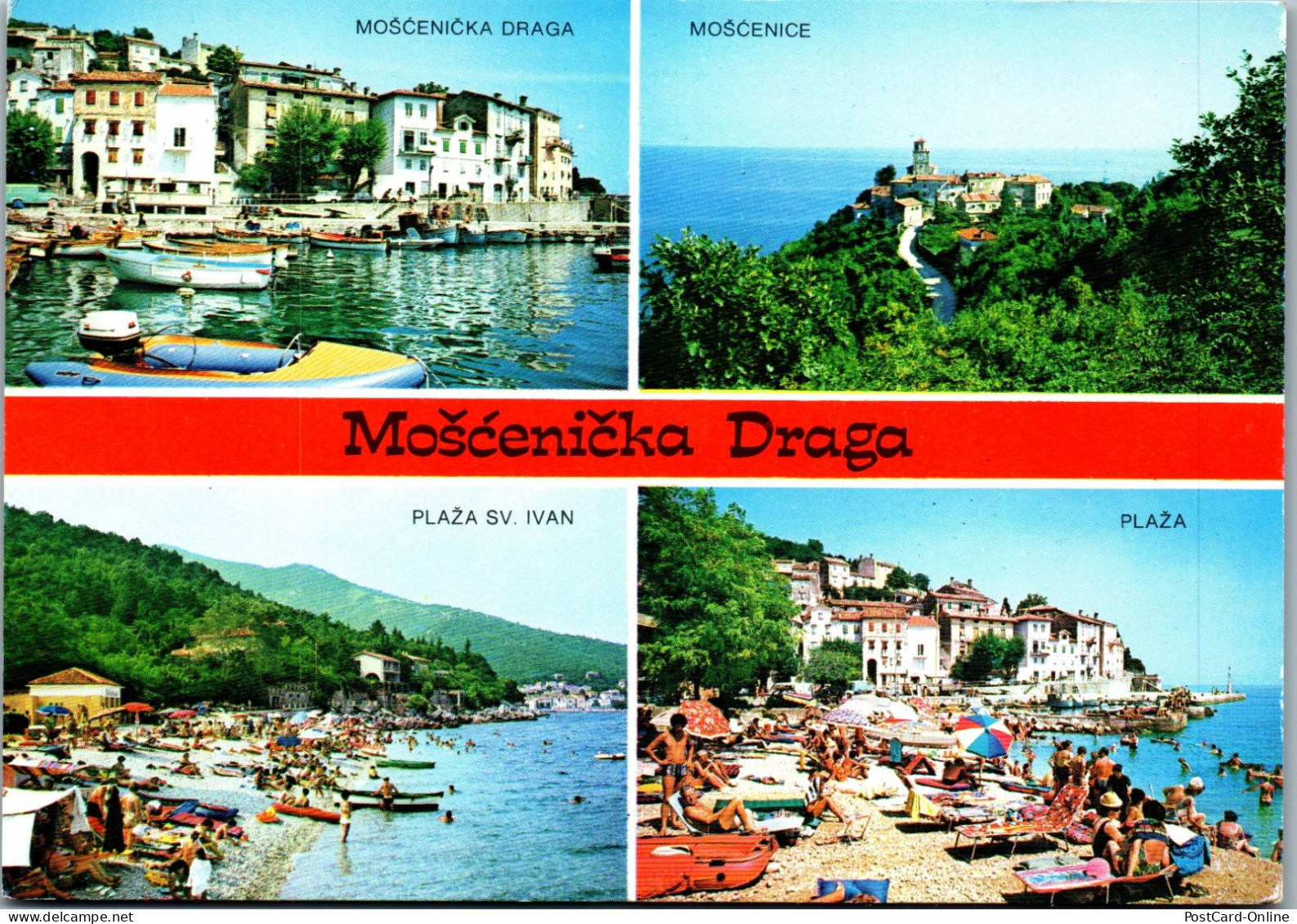 51324 - Kroatien - Moscenicka Draga , Plaza Sv. Ivan , Moscenice , Mehrbildkarte - Gelaufen 1984 - Croazia