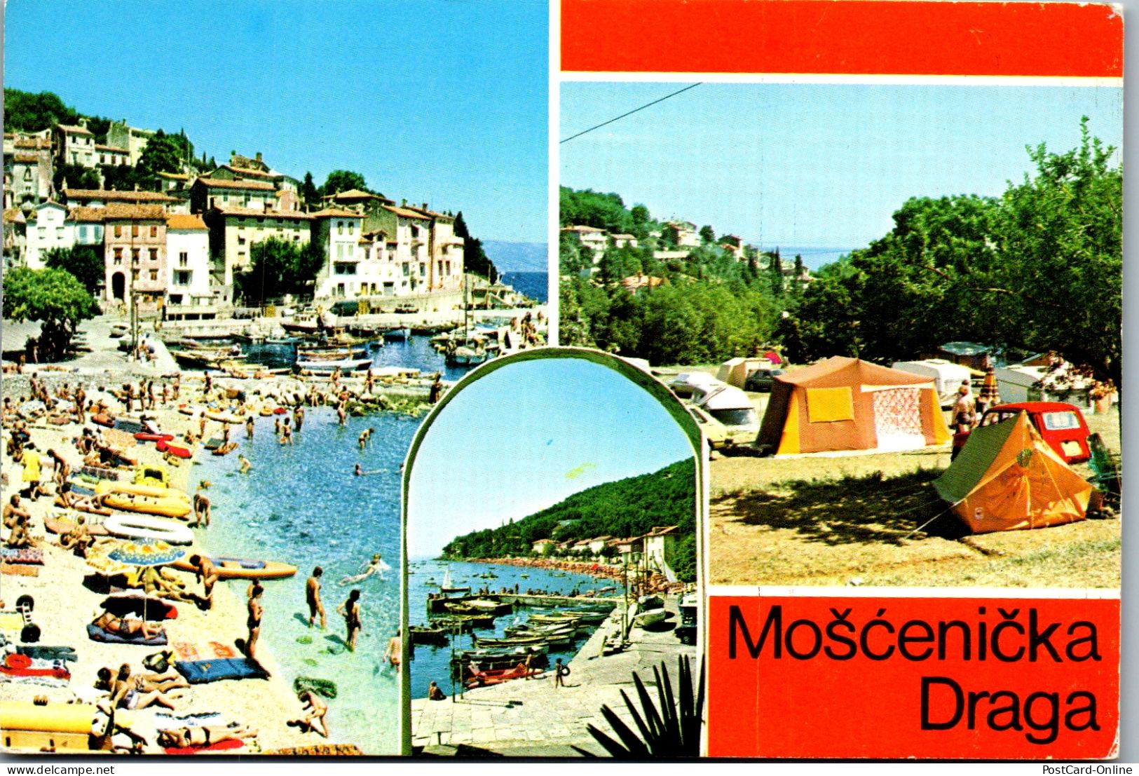 51323 - Kroatien - Moscenicka Draga , Camping , Mehrbildkarte - Gelaufen 1984 - Croazia