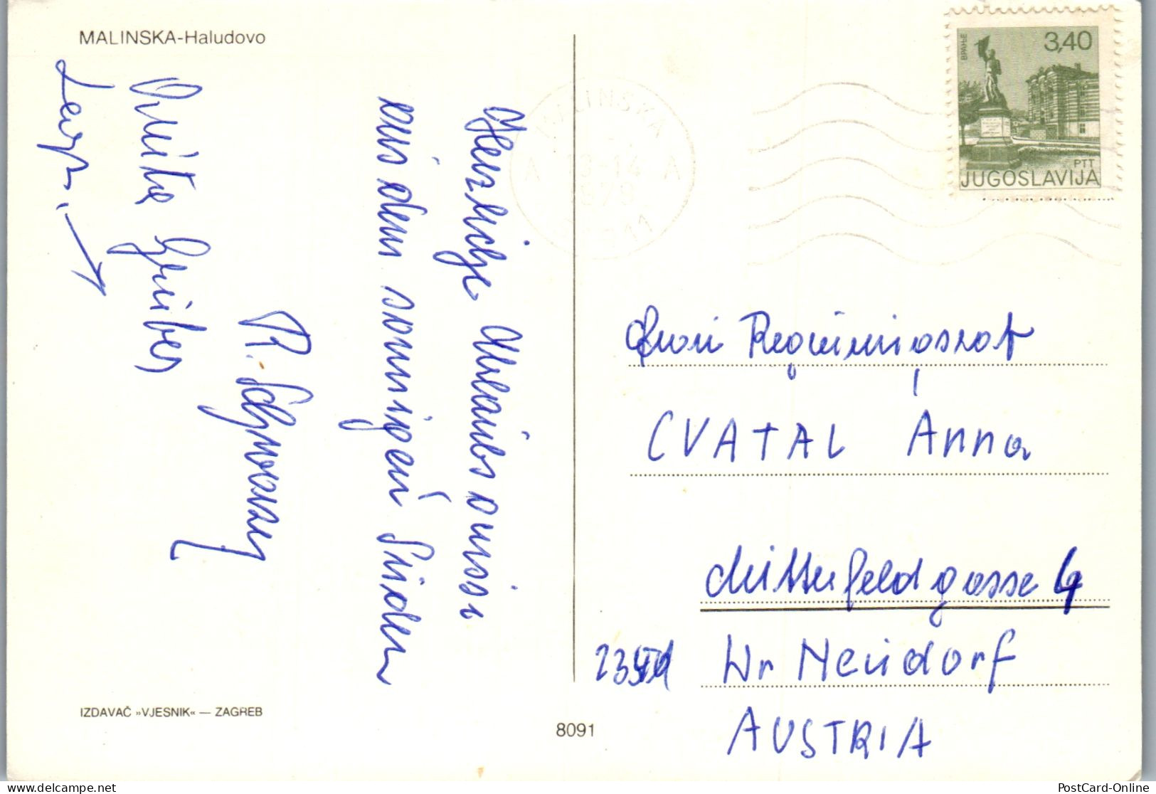 51314 - Kroatien - Malinska , Haludovo , Mehrbildkarte - Gelaufen 1979 - Croazia